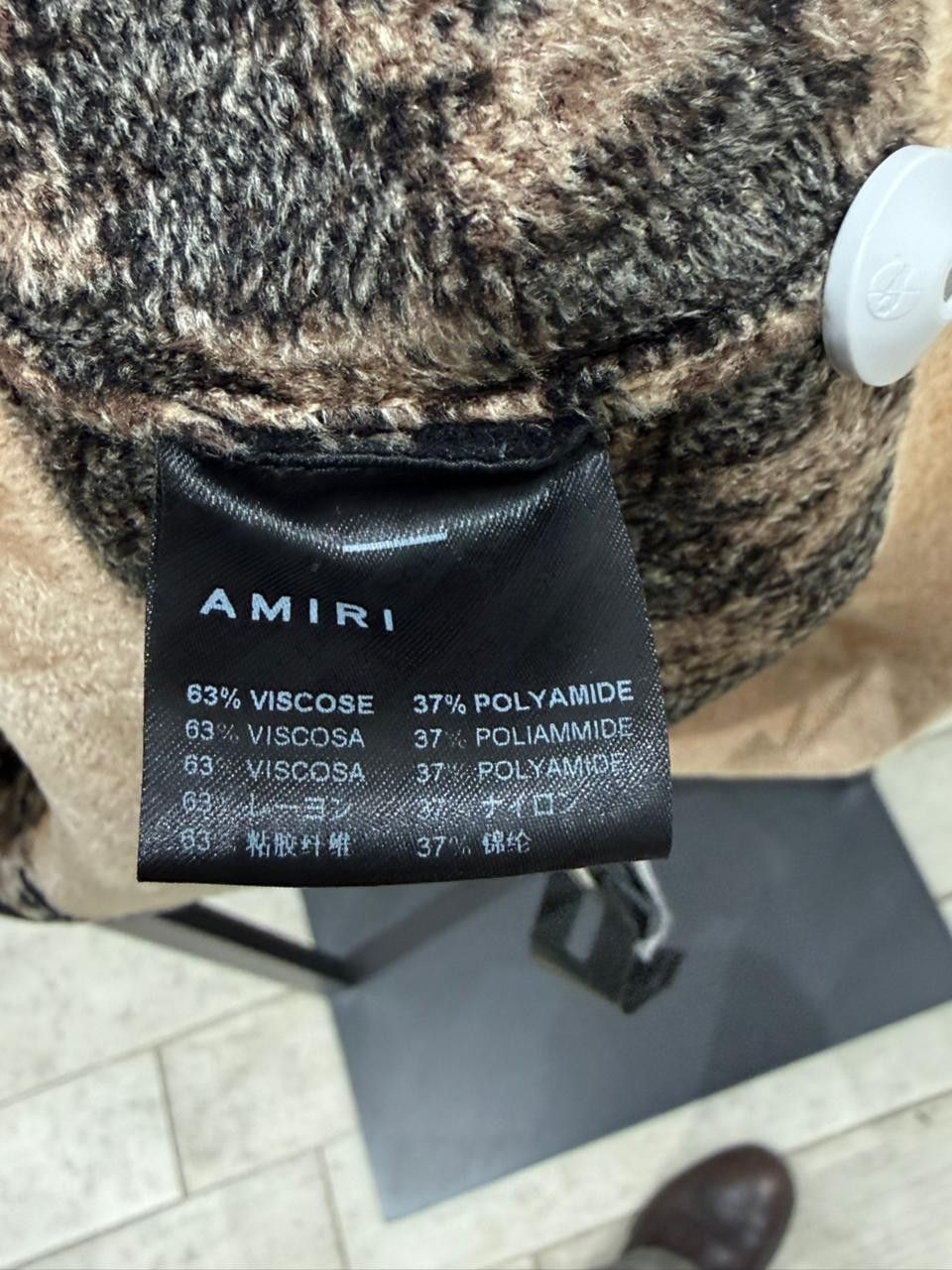 Amiri CC28 Monogram Intarsia-knit Jumper in Brown Size US L / EU 52-54 / 3 - 6 Thumbnail