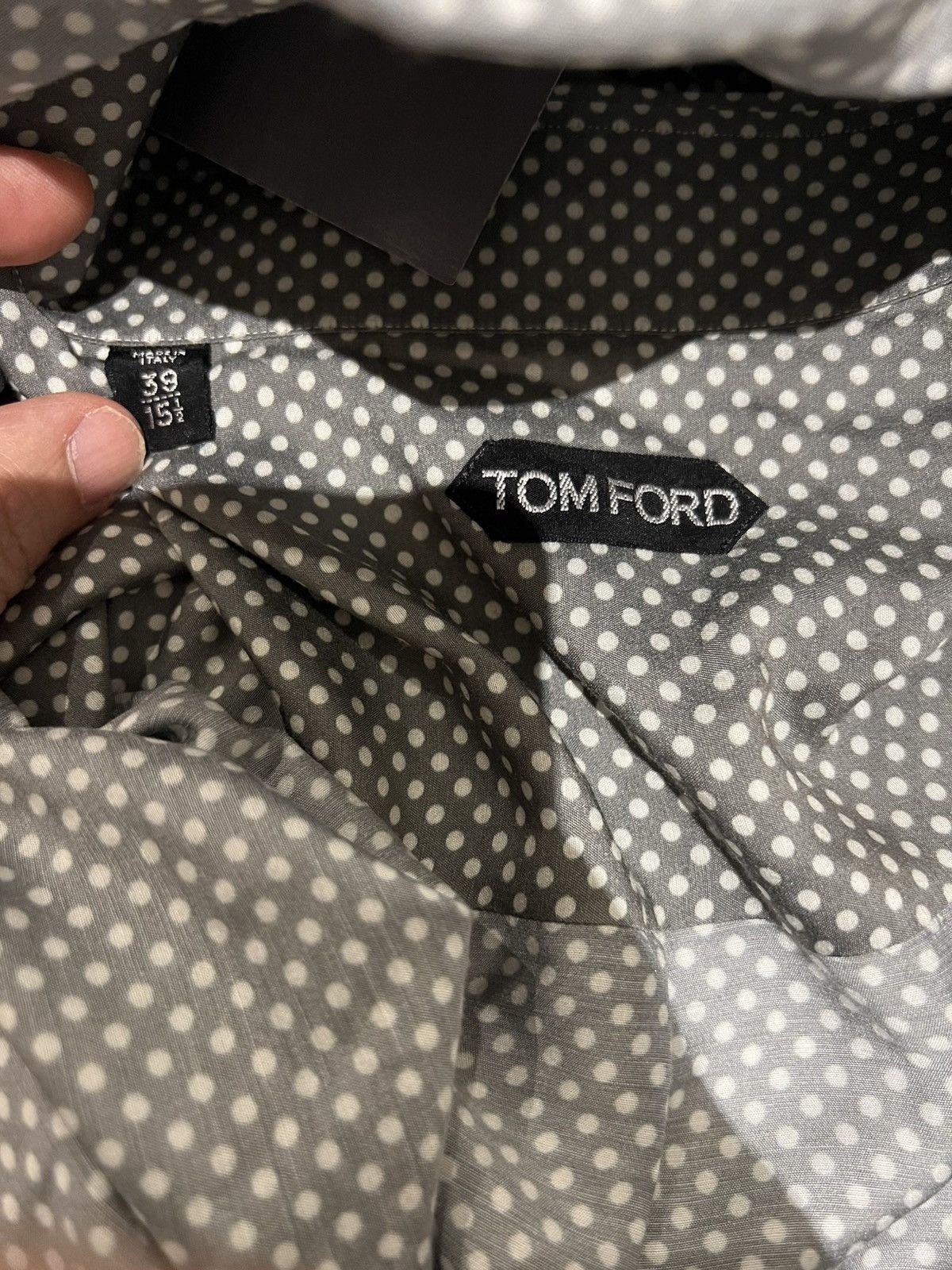 Tom Ford Tom ford Dalmatian black white casual shirt Size 15/5 39 Size US M / EU 48-50 / 2 - 9 Thumbnail