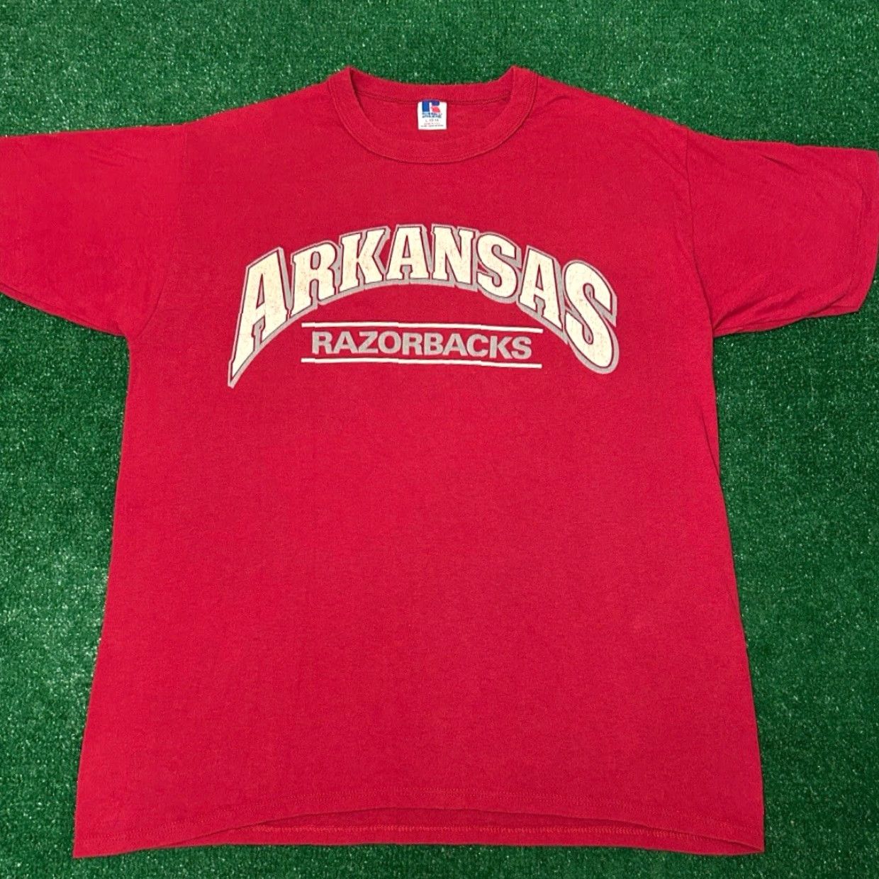 Vintage VINTAGE Arkansas Razorbacks University Arch Logo VTG Shirt L Red Men T-Shirt 80s 90s College Logo Shirt Size US L / EU 52-54 / 3 - 3 Thumbnail
