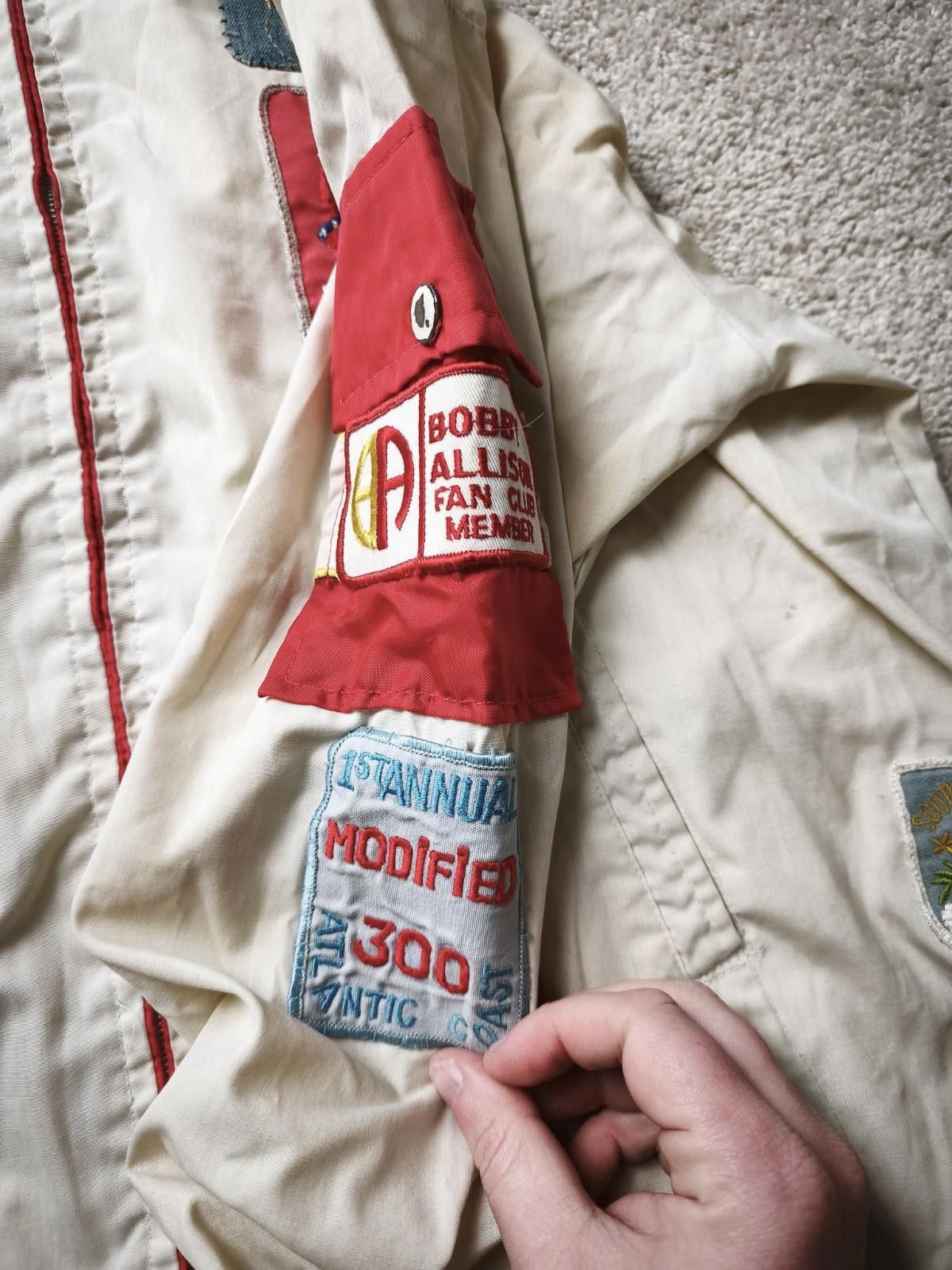 Other Nascar Bobby Allison Jacket Patches M Medium Cream White Size ONE SIZE - 7 Thumbnail