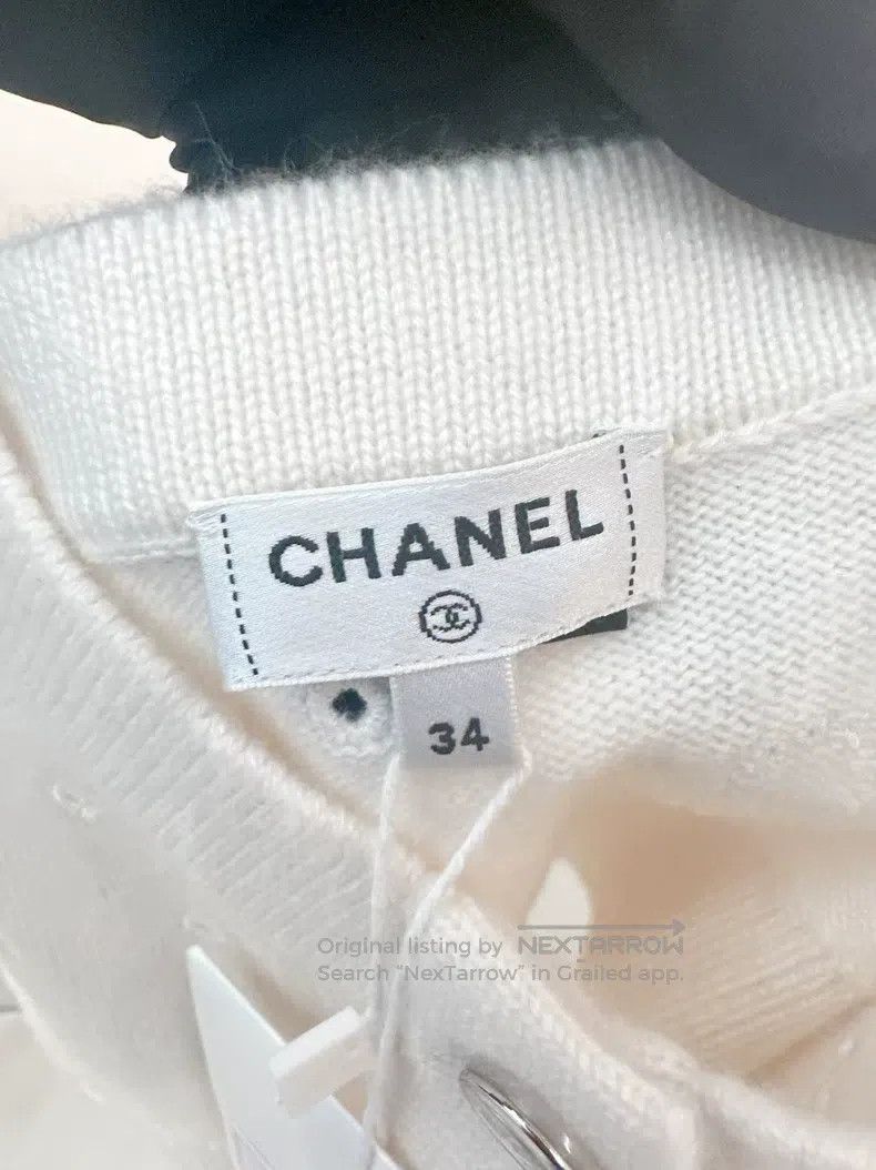 Chanel Chanel 23P white embroidered suspenders Size XXS / US 00 / IT 34 - 2 Thumbnail