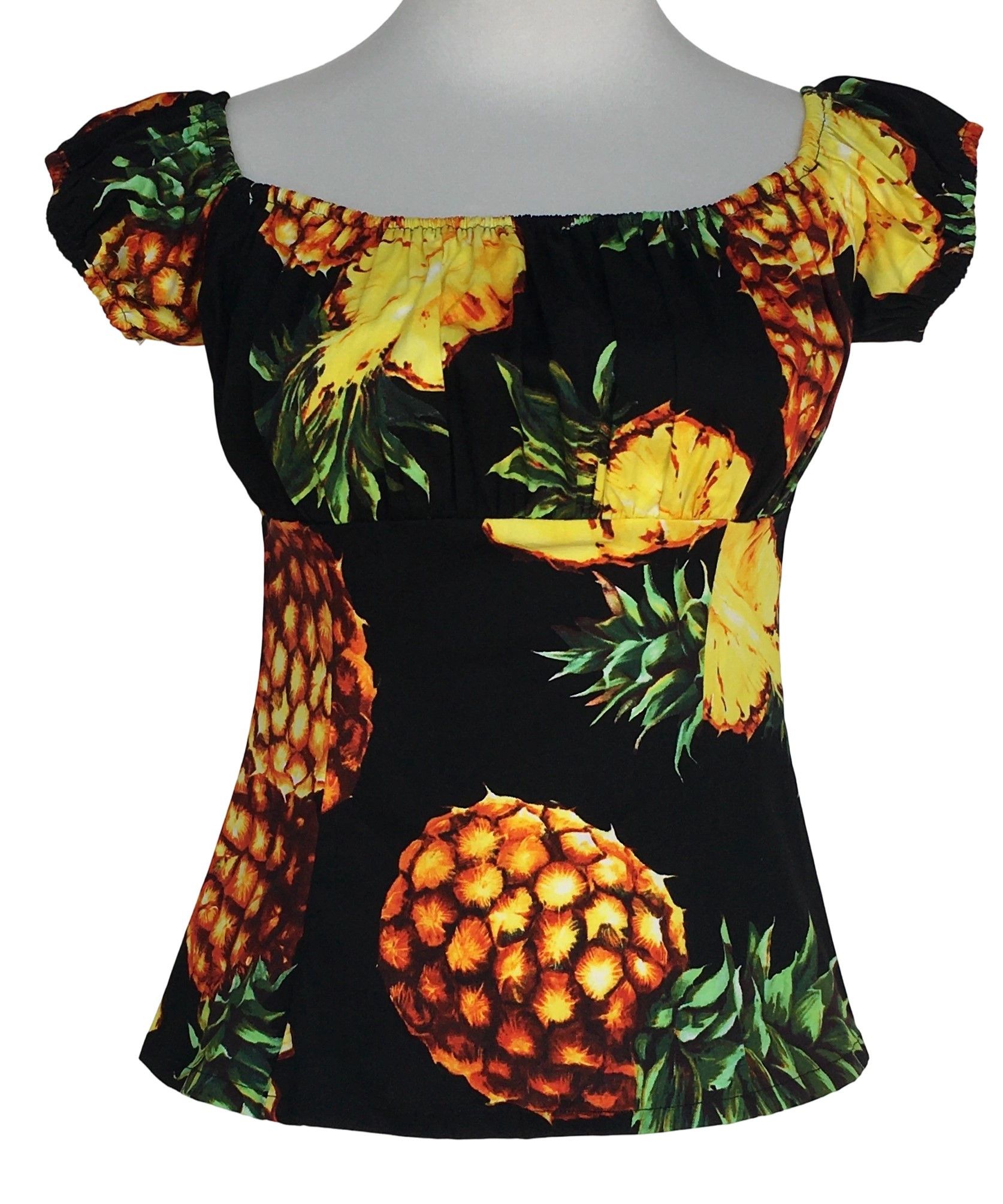 Other Women tops pineapple print off shoulder slim fit Size XL / US 12-14 / IT 48-50 - 1 Thumbnail