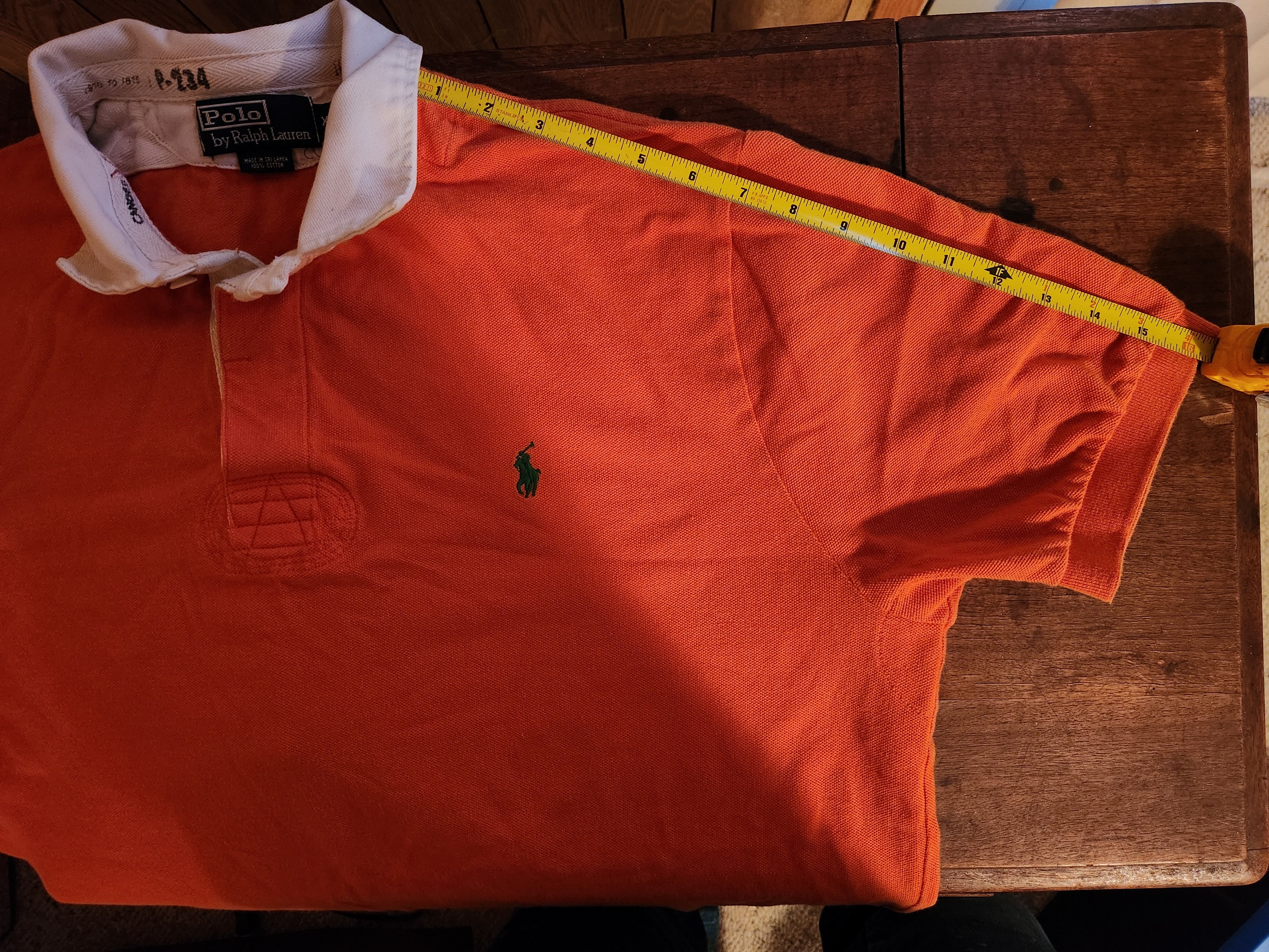 Polo Ralph Lauren Vintage Ralph Lauren Polo Shirt Orange Green Canoes Kayaks Size US XL / EU 56 / 4 - 4 Thumbnail