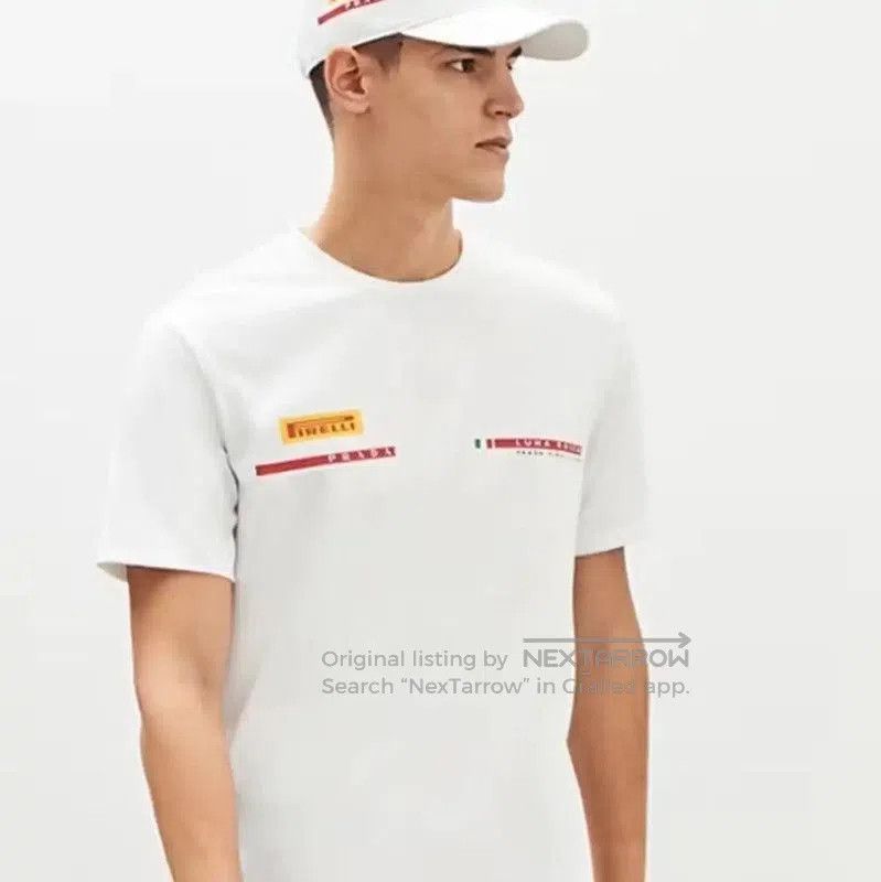Prada Prada White Cotton T-Shirt for Men. Size US L / EU 52-54 / 3 - 3 Thumbnail