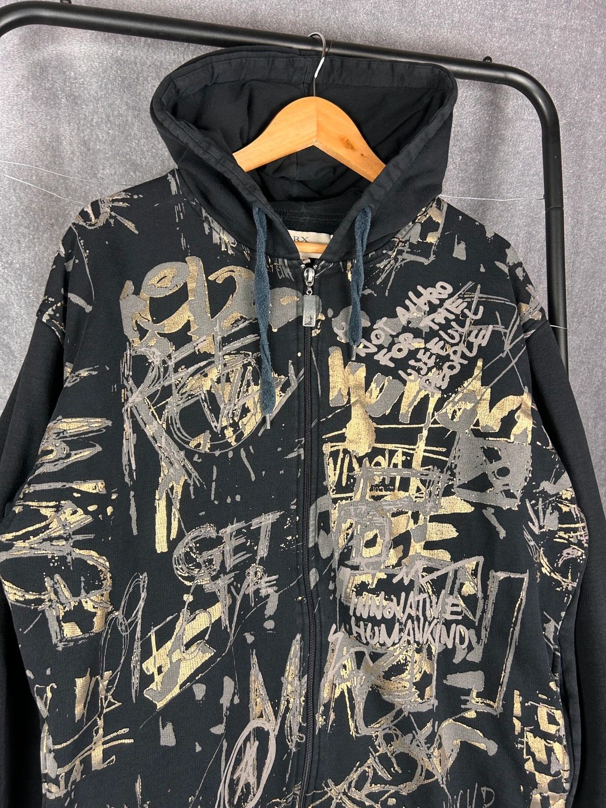 Affliction × Designer Affliction zip hoodie big logo print all over zip hoodie Size US XL / EU 56 / 4 - 3 Thumbnail