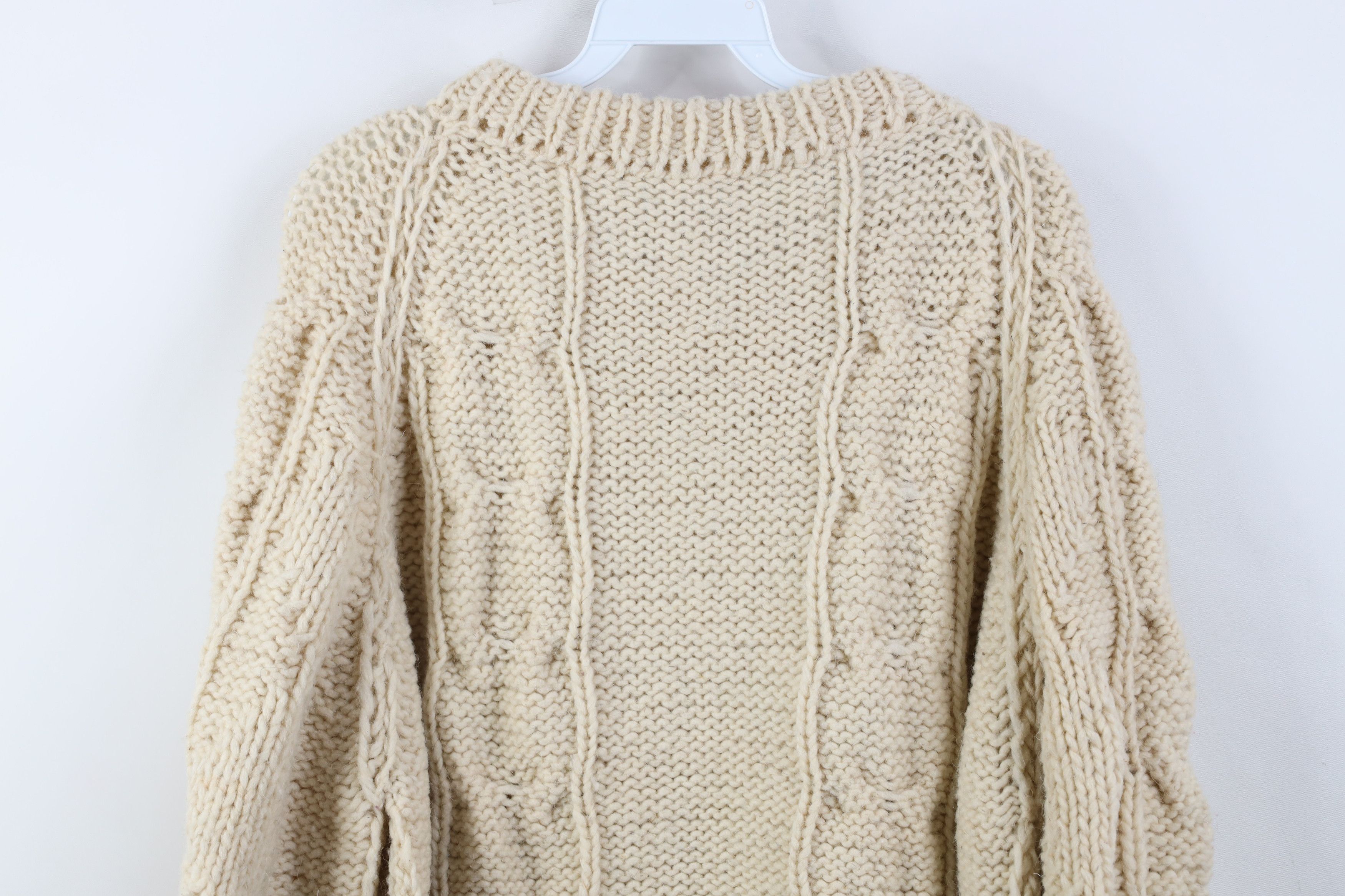 Vintage Vintage 50s 60s Streetwear Wool Chunky Fisherman Sweater Size US XL / EU 56 / 4 - 10 Thumbnail