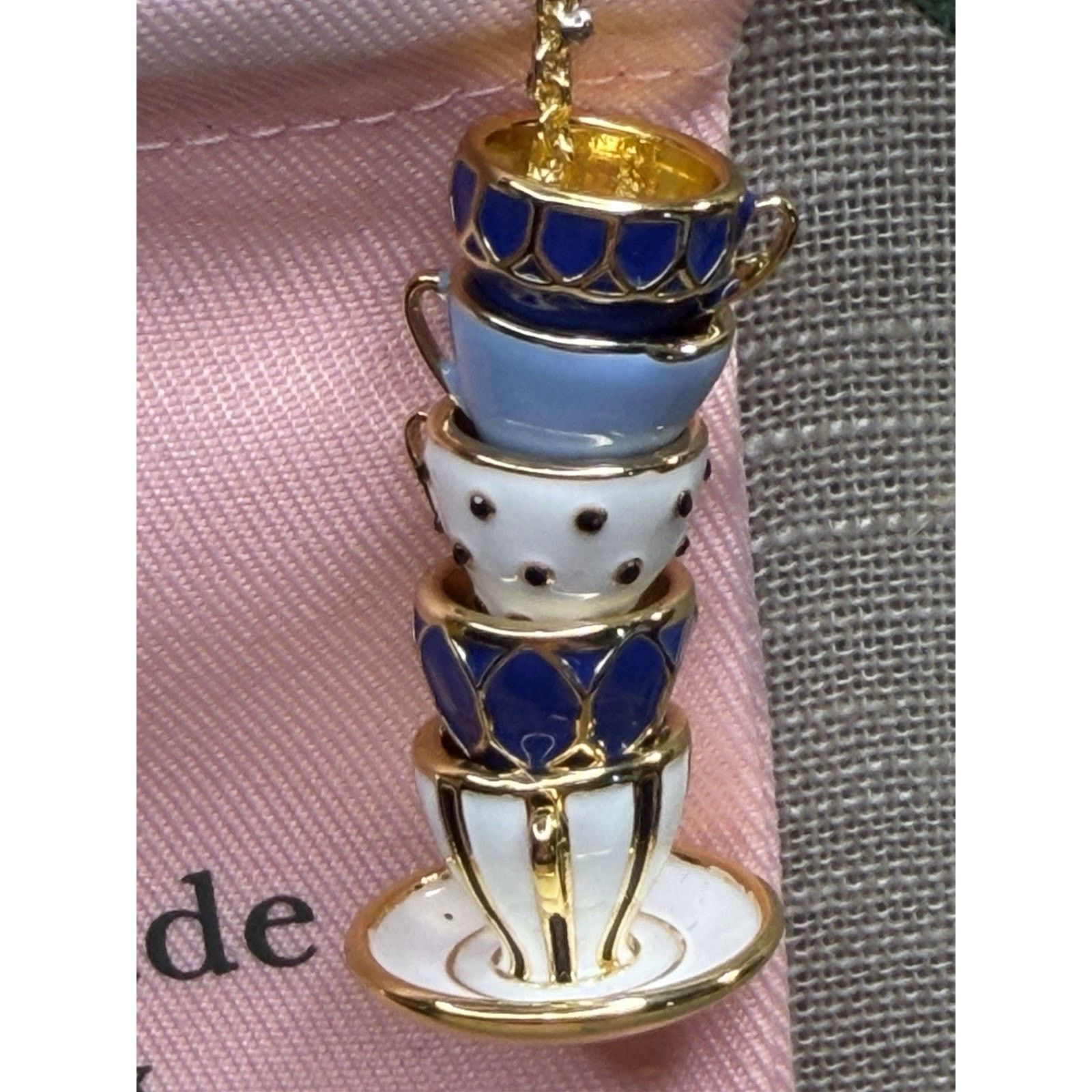 Kate Spade Kate Spade NY Tea Time Necklace Earrings Set Teacup Teapot Size ONE SIZE - 3 Thumbnail