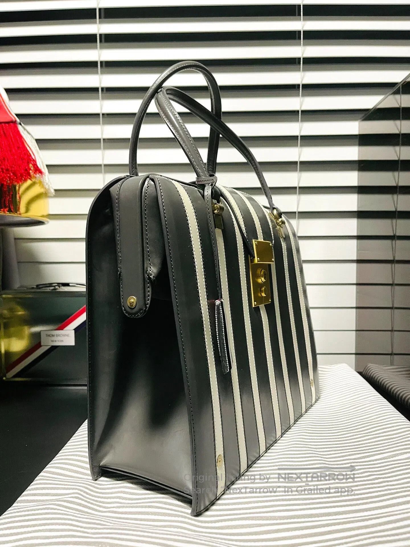 Thom Browne Thom Browne Striped Doctor's Handbag. Size ONE SIZE - 3 Thumbnail