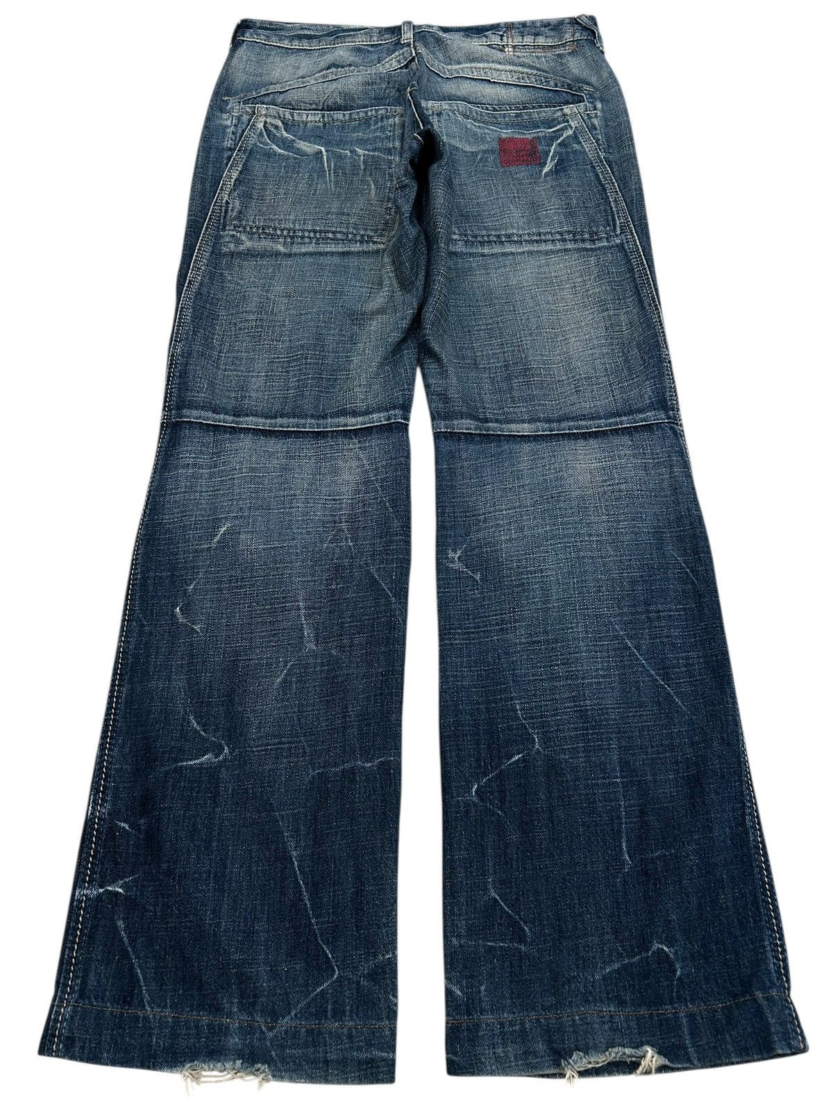 Marithe + Francois Girbaud Marithe Francois Girbaud Baggy Loose Fit Double Knee Pocket Size US 31 - 2 Thumbnail