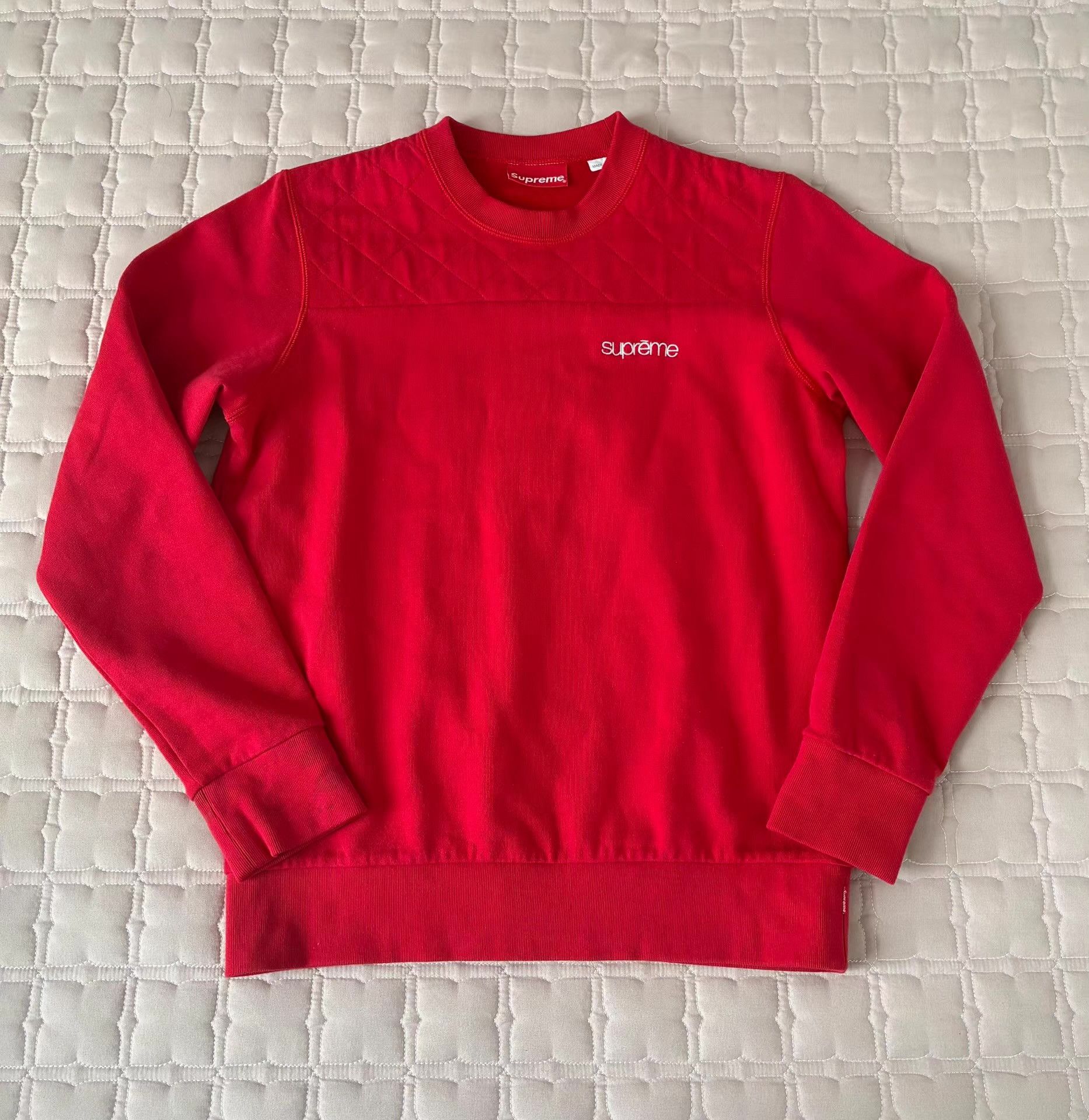 Supreme Supreme Red Fleece Sweatshirt Size S, Top Version Size US S / EU 44-46 / 1 - 1 Thumbnail