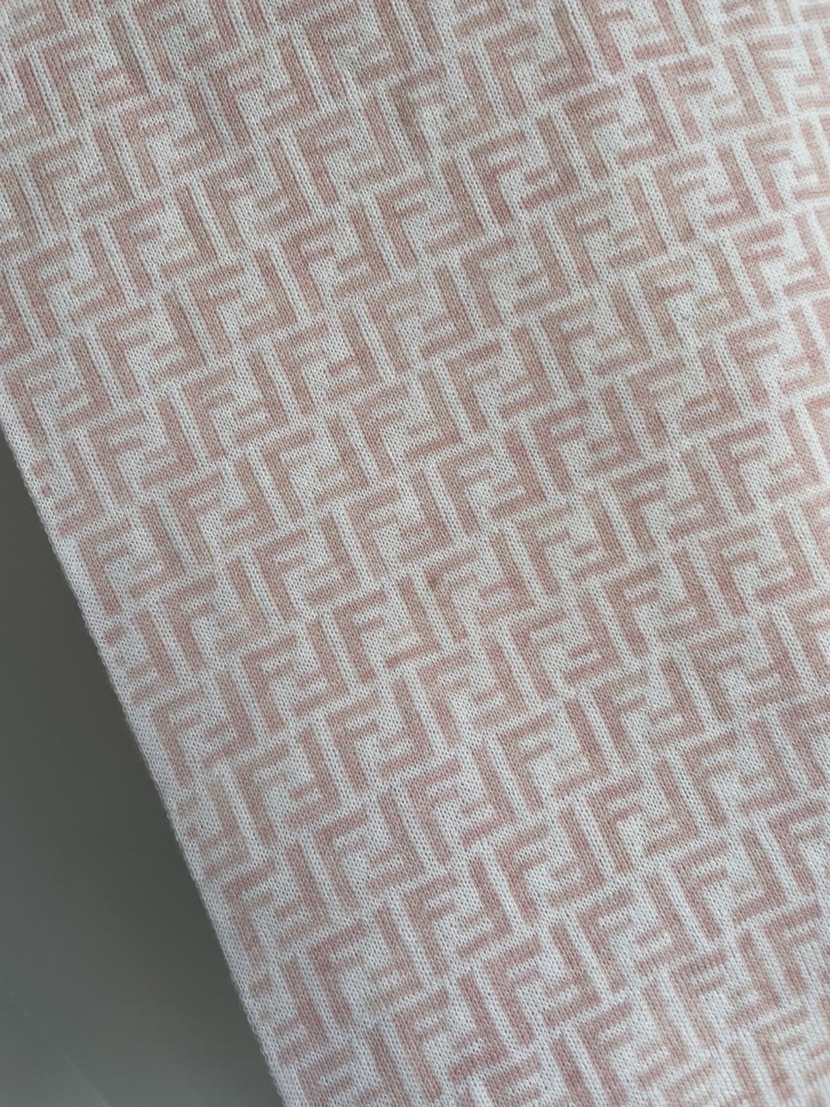 Fendi Fendi Monogram FF Double Sided Wool Pink Unisex Scarf Size ONE SIZE - 11 Thumbnail