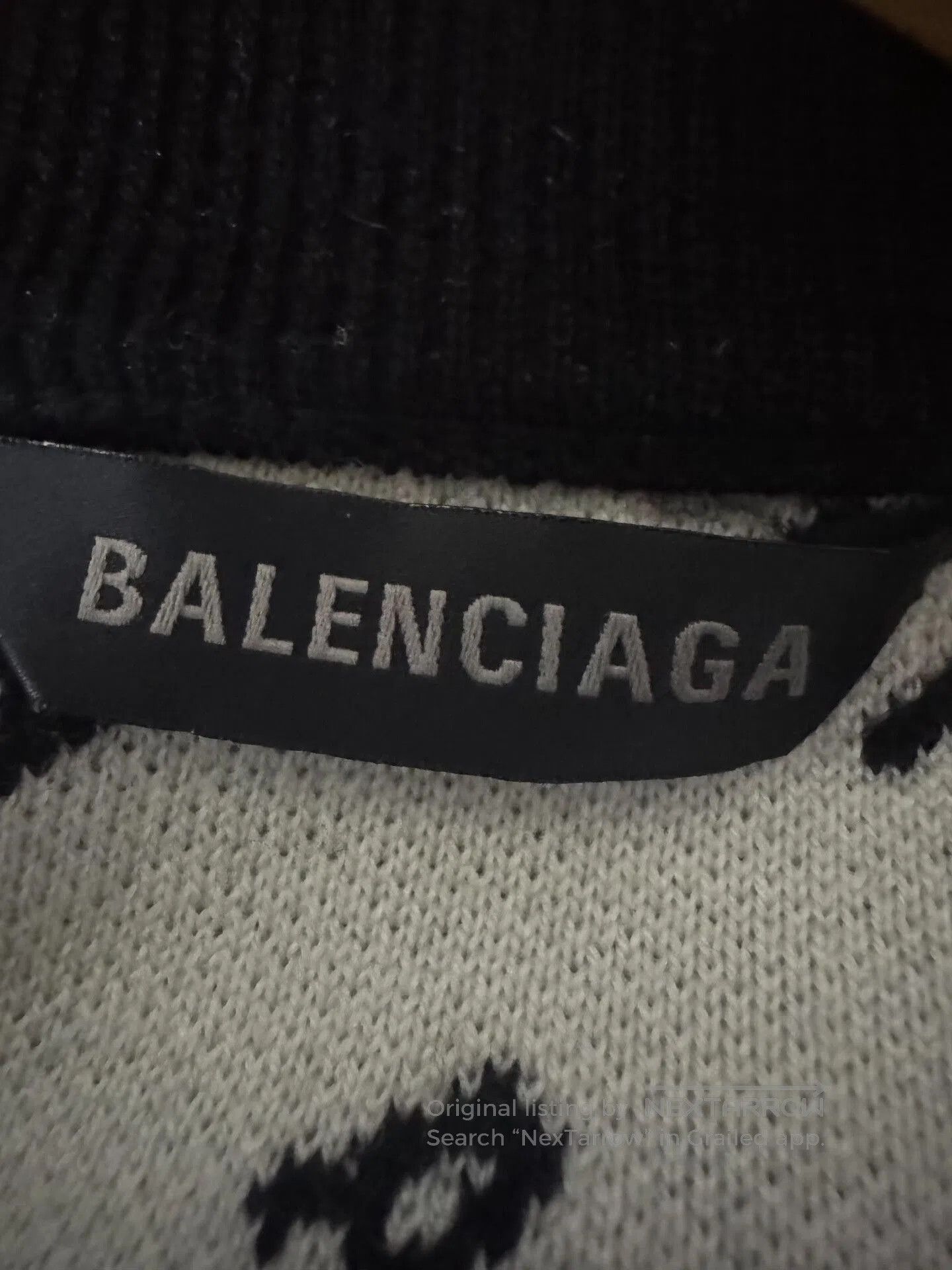 Other balenciaga logo knit sweater in black. Size XS / US 0-2 / IT 36-38 - 3 Thumbnail
