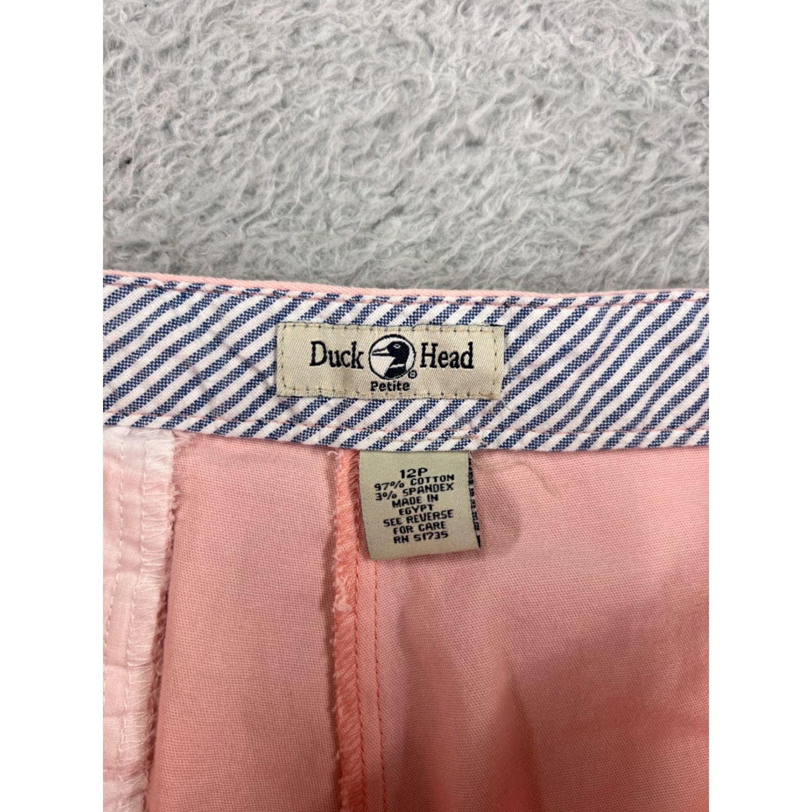 Vintage Duck Head Pants Womens 12P Pink Capri Cotton Blend Twill Stretch Spring Summer Size 34" / US 12 / IT 48 - 3 Thumbnail