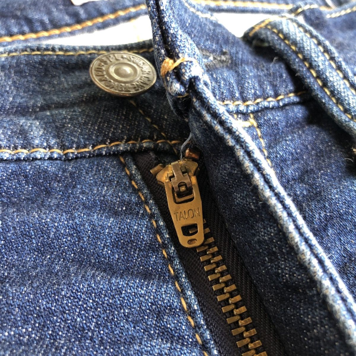 Sugar Cane Vintage Sugar Cane W32 Light Distressed Denim Jeans Pants Size US 31 - 21 Thumbnail