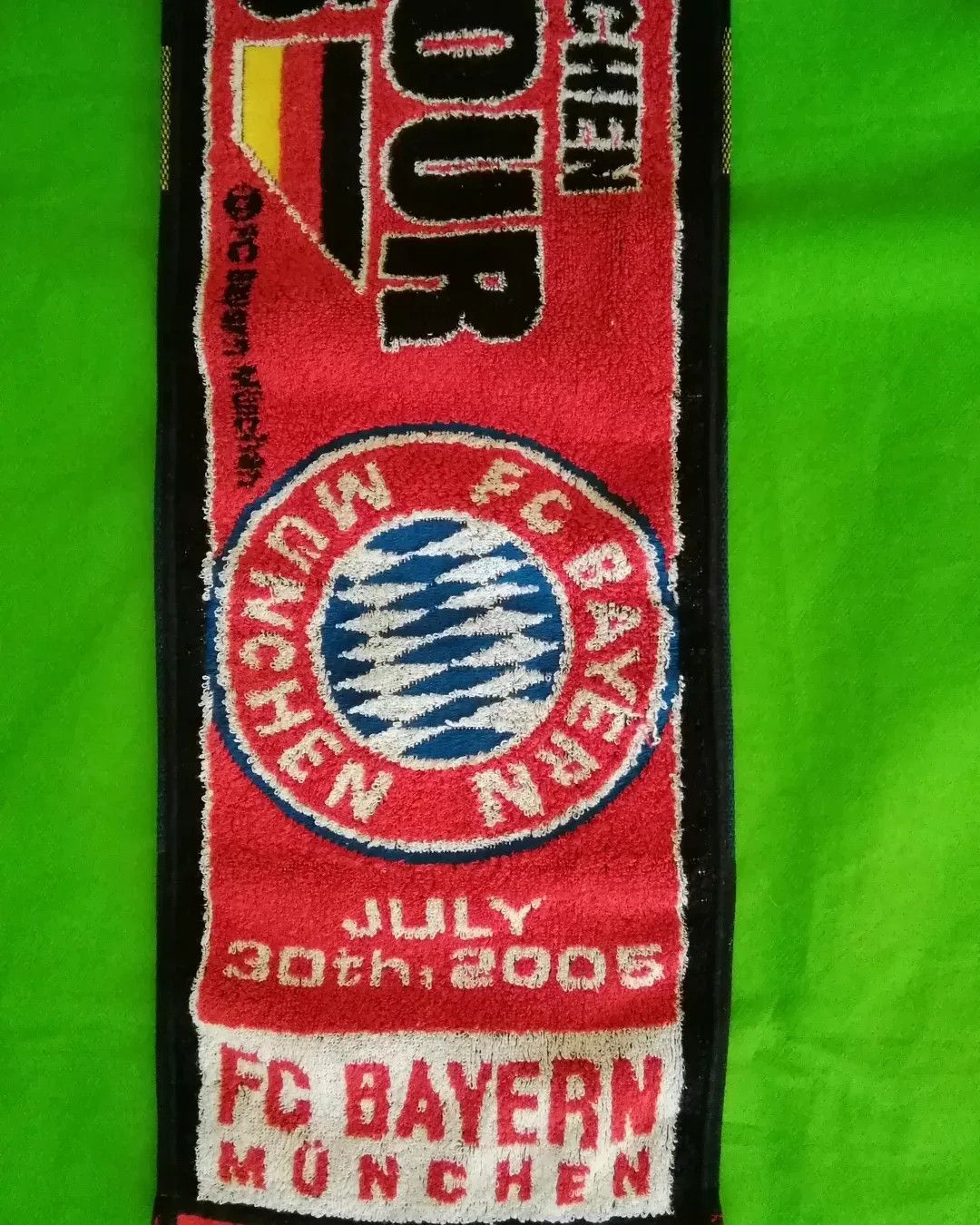 Vintage Vintage Bayer Munchen Japan Tour 2005 Football Towel Size ONE SIZE - 5 Thumbnail