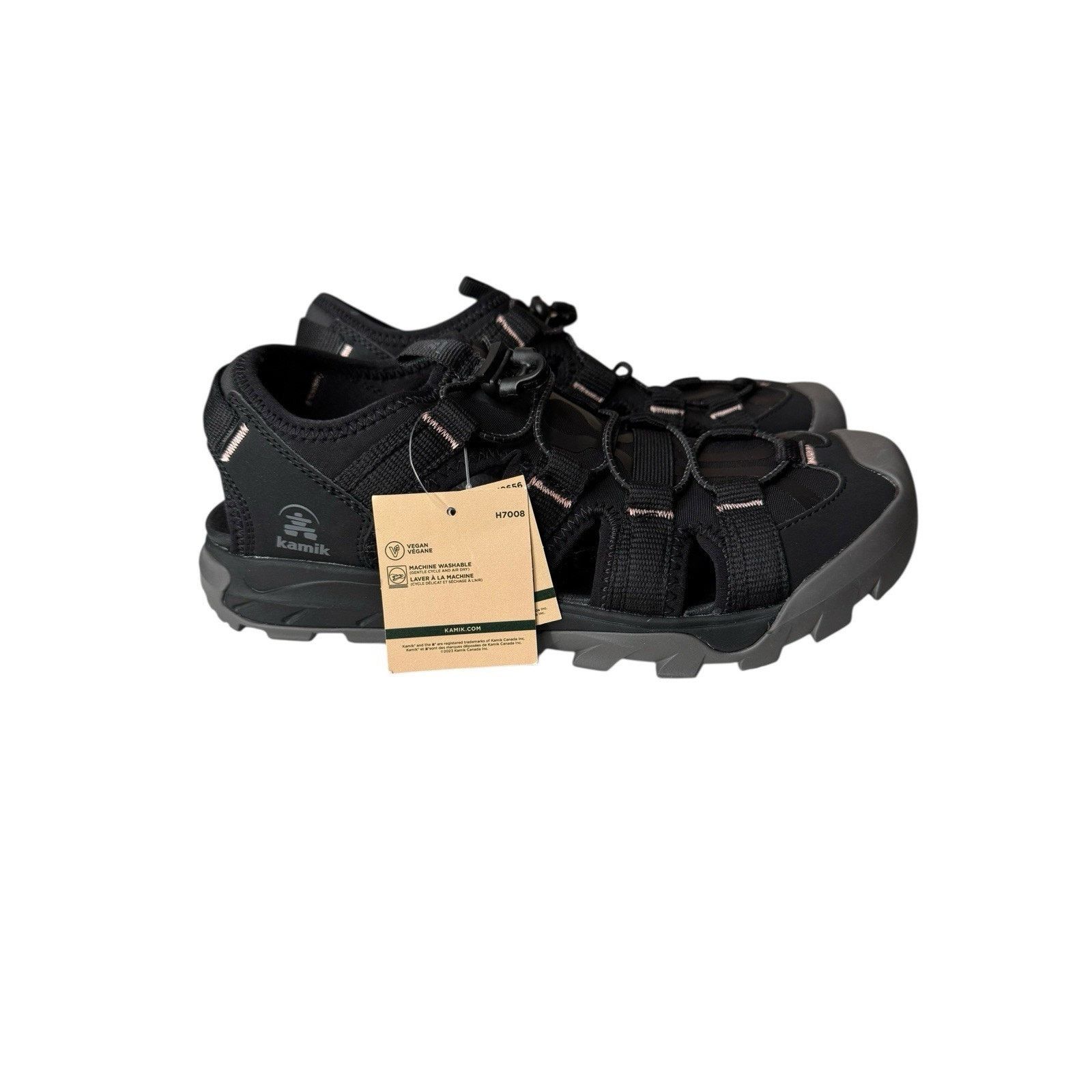 Other Kamik NEW Syros Web Closed Toe Hiking Sandals Black Size US 9 / IT 39 - 3 Thumbnail