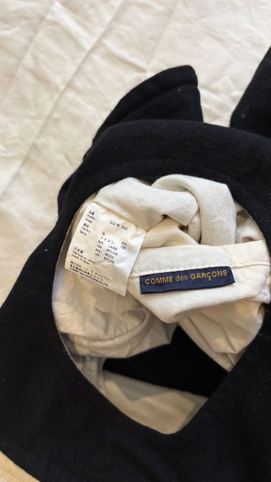 Comme des Garcons Comme des Garcons wool dual compartment bag Size ONE SIZE - 5 Thumbnail
