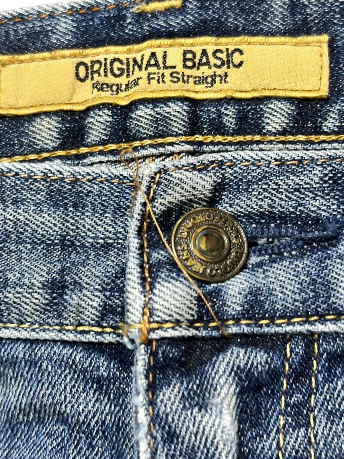 Uniqlo Vintage Uniqlo S-002 Regular Fit Straight Whiskers Denjm Size US 33 - 4 Thumbnail