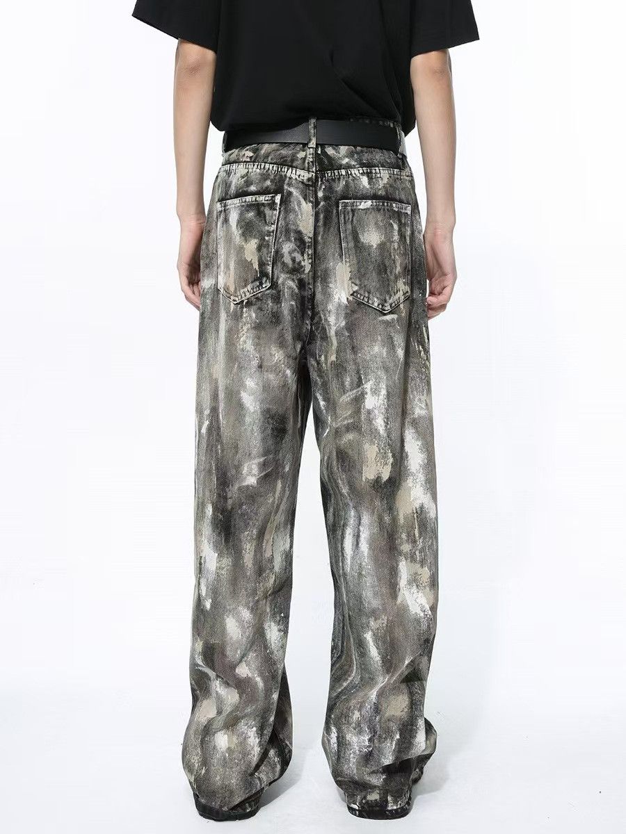 Japanese Brand × Jean Vintage patchwork camouflage casual jeans Size US 33 - 5 Thumbnail