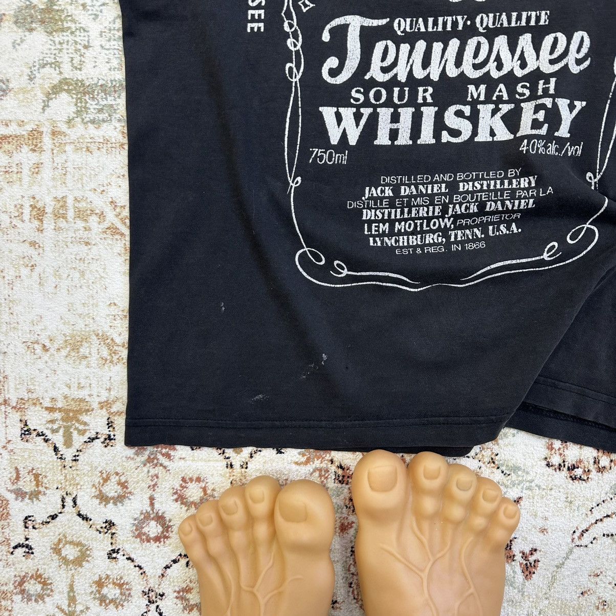 Vintage Vintage Adult Jack Daniel’s T-shirts Zip Crazy Fit Trashed Size US L / EU 52-54 / 3 - 3 Thumbnail