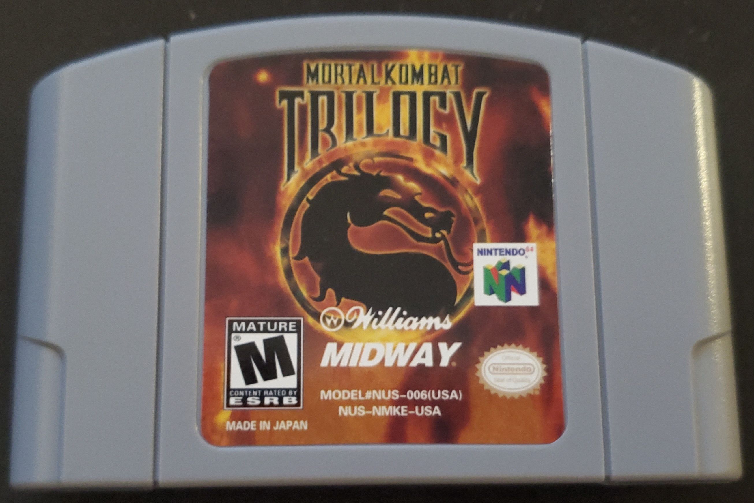Nintendo Mortal Kombat Trilogy N64 Nintendo 64 Video Game Cartridge Size ONE SIZE - 1 Thumbnail