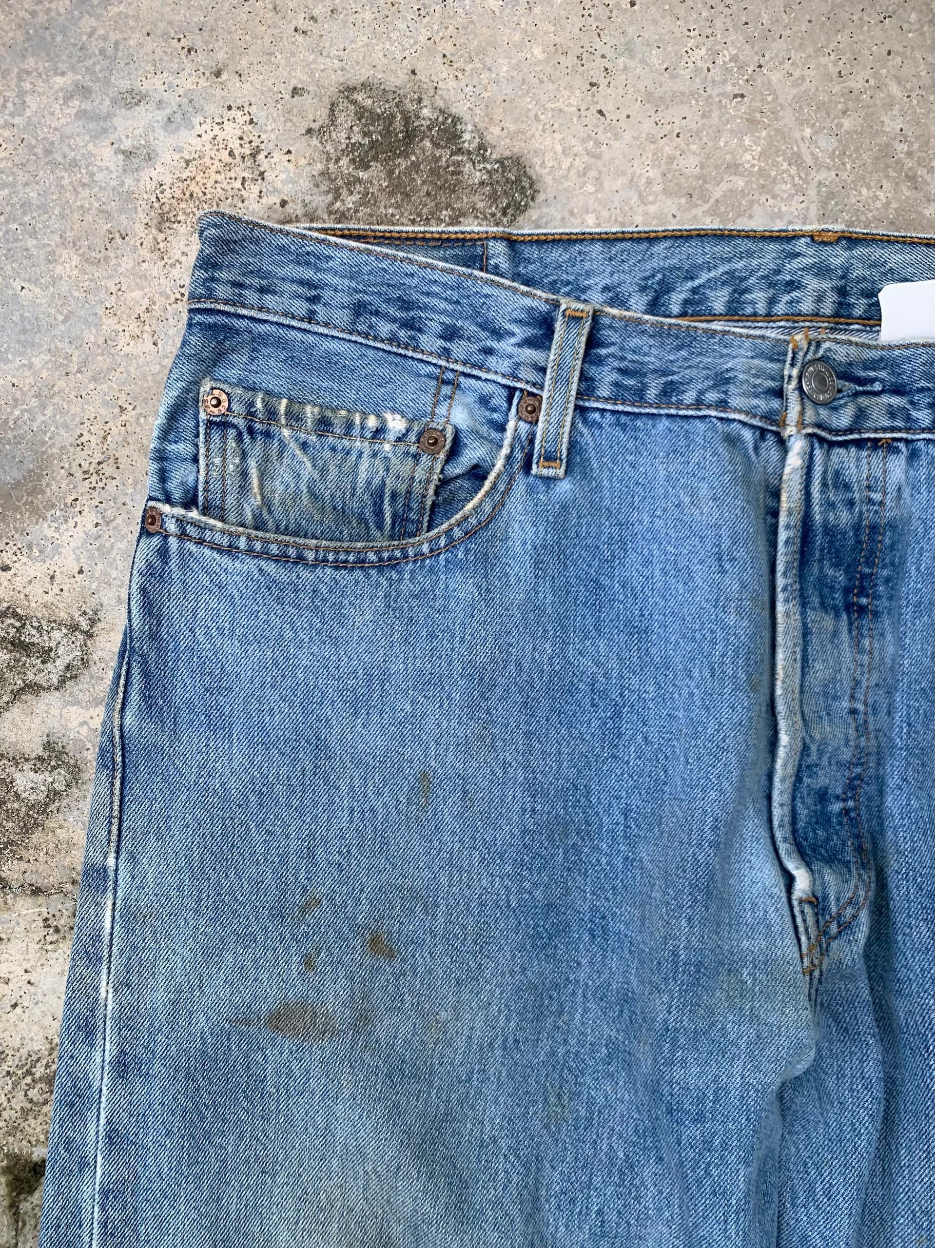 Levi's × Levi's Vintage Clothing × Vintage Rare Vintage Levis 501 Jeans X Geronimo Apache Denim Size US 36 / EU 52 - 6 Thumbnail