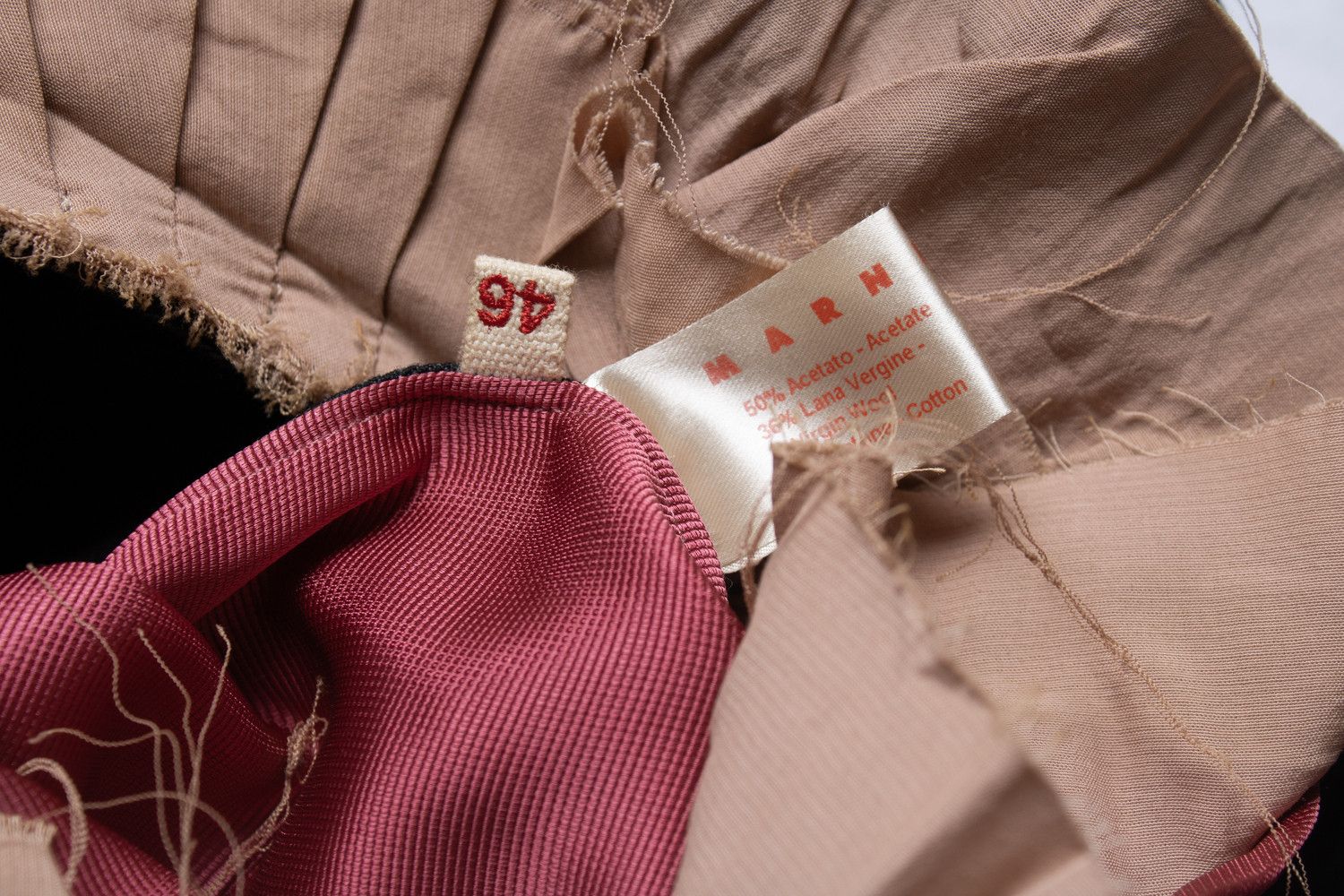 Marni Marni, Grey and pink dress with ruffles Size L / US 10 / IT 46 - 6 Thumbnail