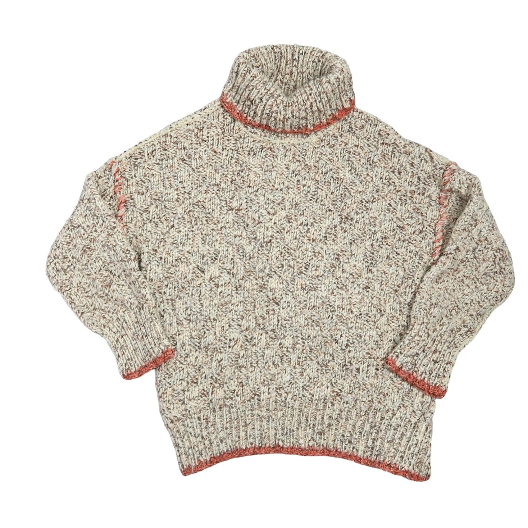 Free People Free People tan brown marled knit turtleneck sweater XS Size XS / US 0-2 / IT 36-38 - 6 Thumbnail