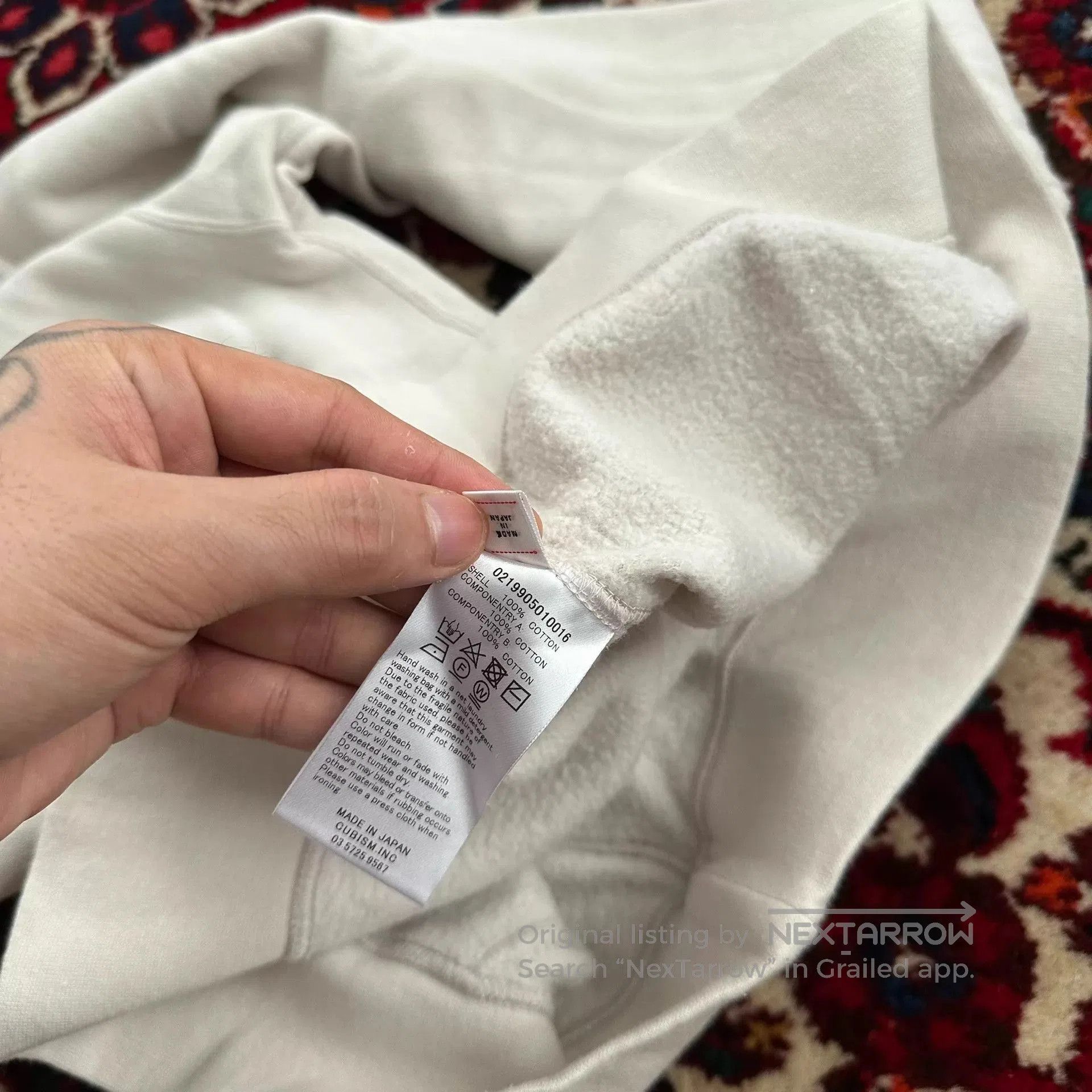 Visvim White Hoodie with Bandana Print Elbow Patches. Size US S / EU 44-46 / 1 - 8 Thumbnail