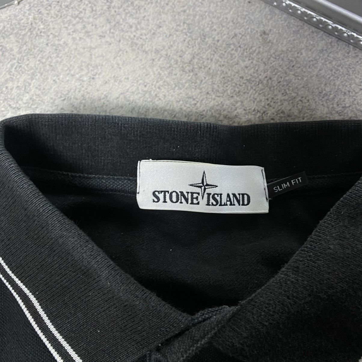 Stone Island Stone Island Polo T-shirt Patch Program Slim fit Black Size US XL / EU 56 / 4 - 9 Thumbnail