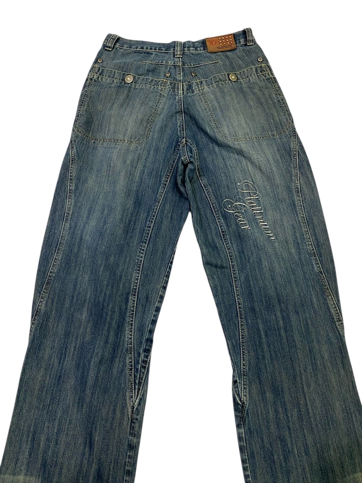 JNCO Japanese brand X Platinum gear baggy jeans Size US 31 - 8 Thumbnail
