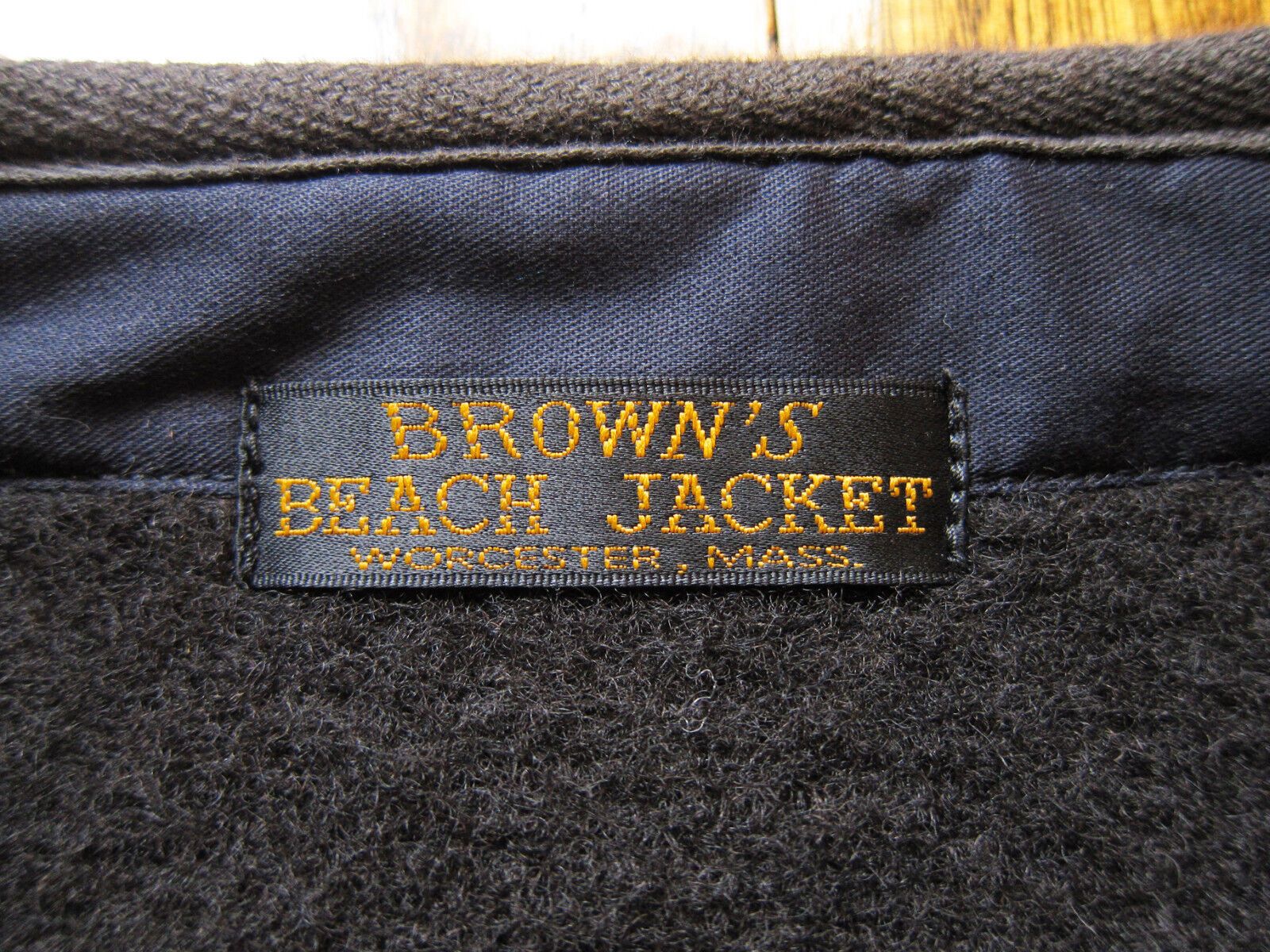 Brown's Beach Collarless Wool Jacket (Size 36)