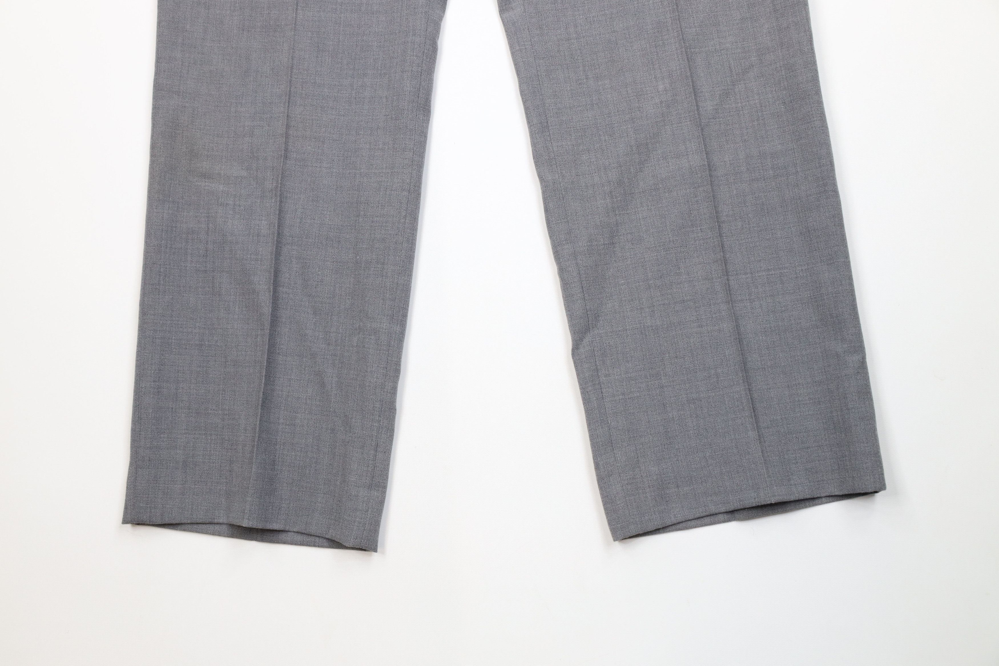 Vintage Vintage 90s Streetwear Wool Blend Wide Leg Chino Pants Gray Size US 36 / EU 52 - 4 Thumbnail