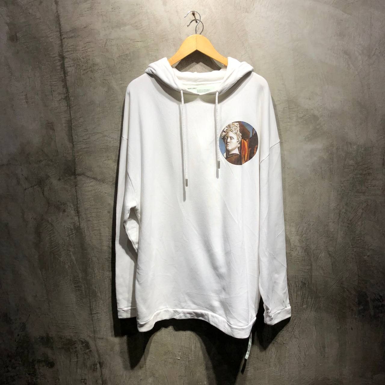 Off White Mirror Mirror Hoodie White | Grailed