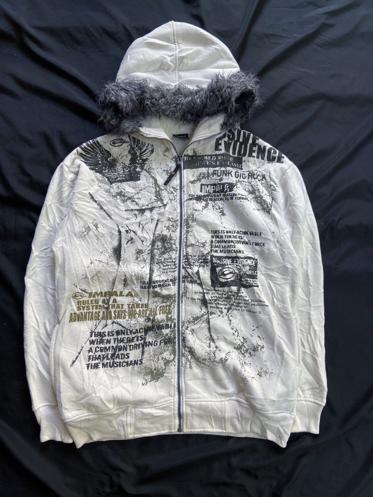 IMPALA POEM FUR ZIP HOODIE