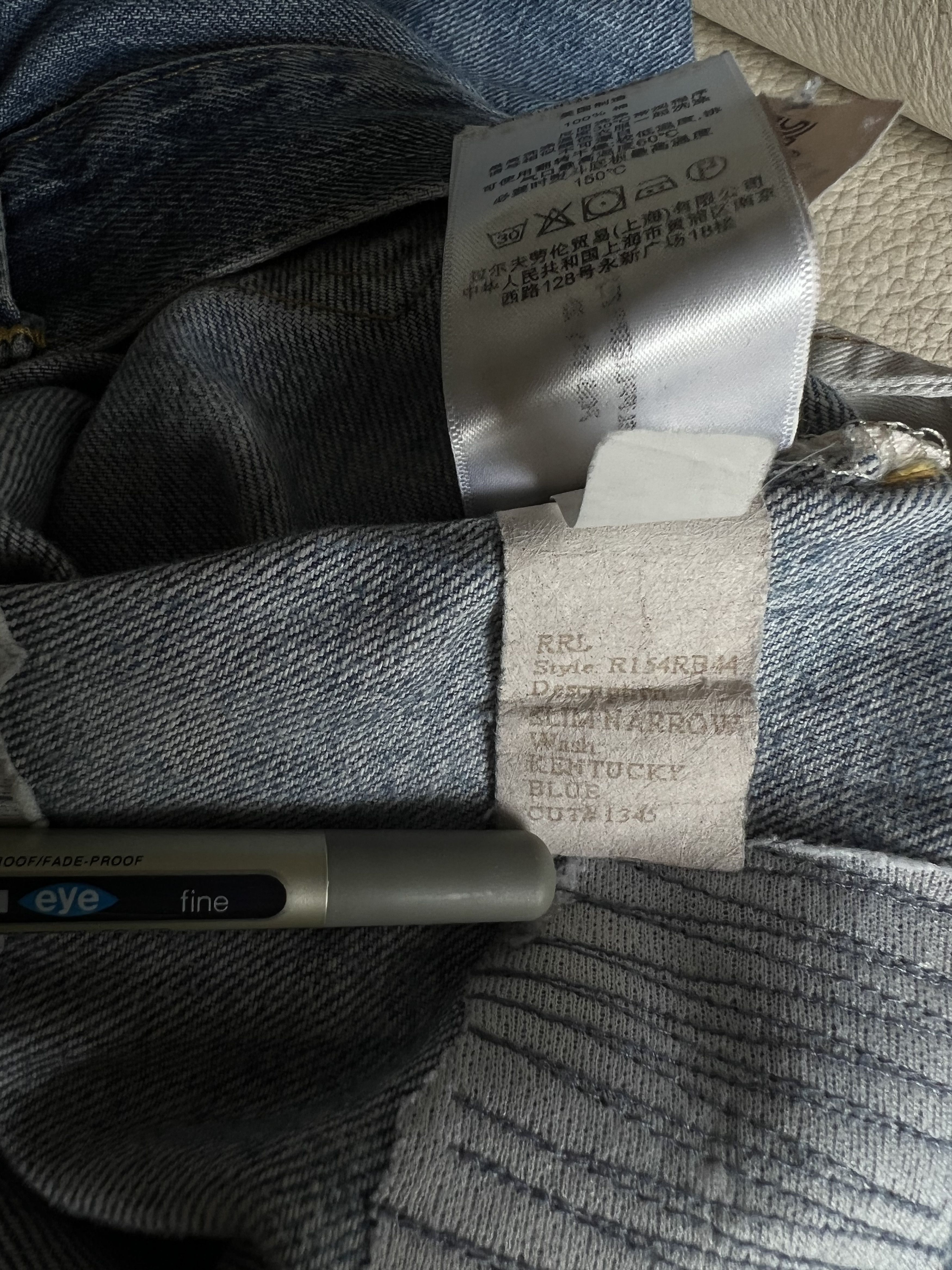 RRL Ralph Lauren Ralph Lauren RRL Paint Denim Size US 29 - 8 Thumbnail