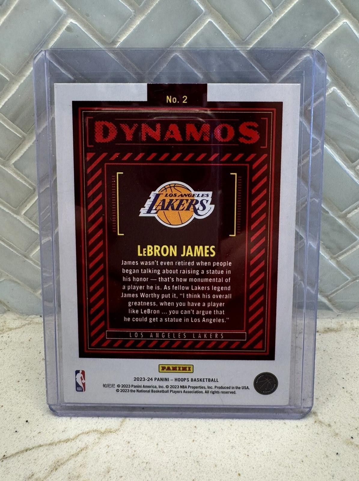 Other LEBRON JAMES 2023-24 PANINI NBA HOOPS DYNAMOS HOLO LOS ANGEL Size ONE SIZE - 2 Thumbnail