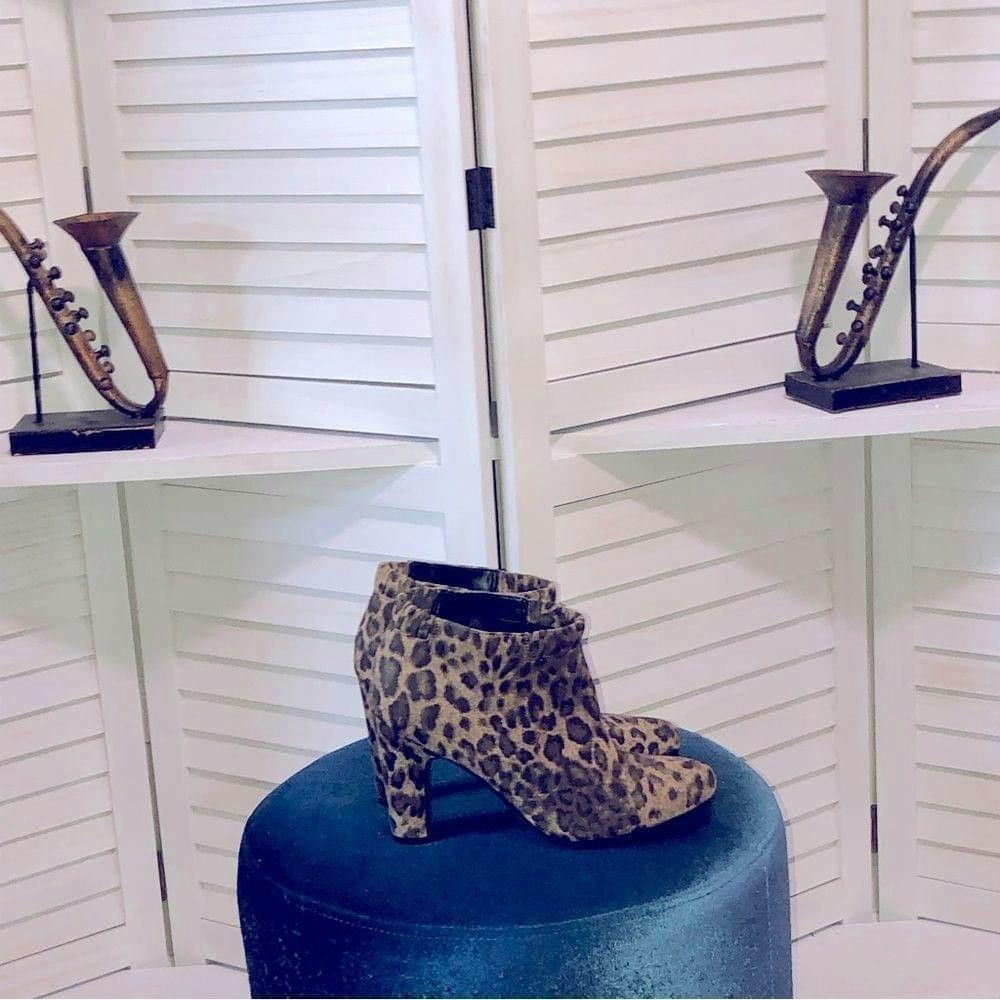 Other Sam & Libby vegan leather animal print ankle boots sz 9 Size US 9 / IT 39 - 5 Thumbnail