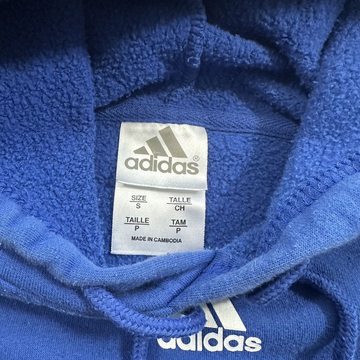 Adidas Vintage 2000s Y2K Adidas Kansas Jayhawks Pullover Hoodie Size US S / EU 44-46 / 1 - 8 Thumbnail