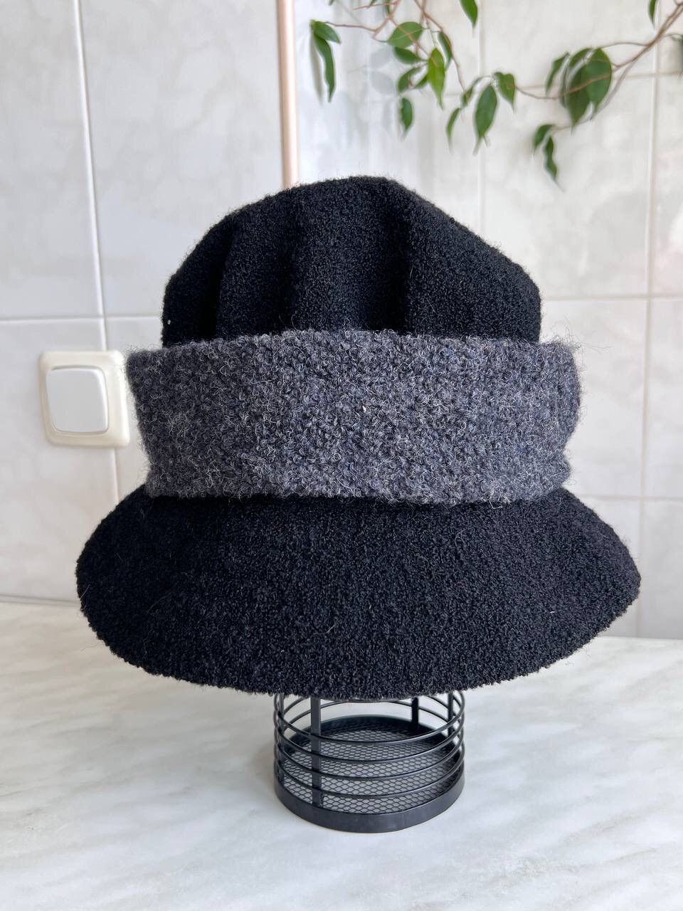 Kangol × Vintage Kangol vintage 99 mens bucket hat avant-garde geometric form Size 38 - 1 Thumbnail