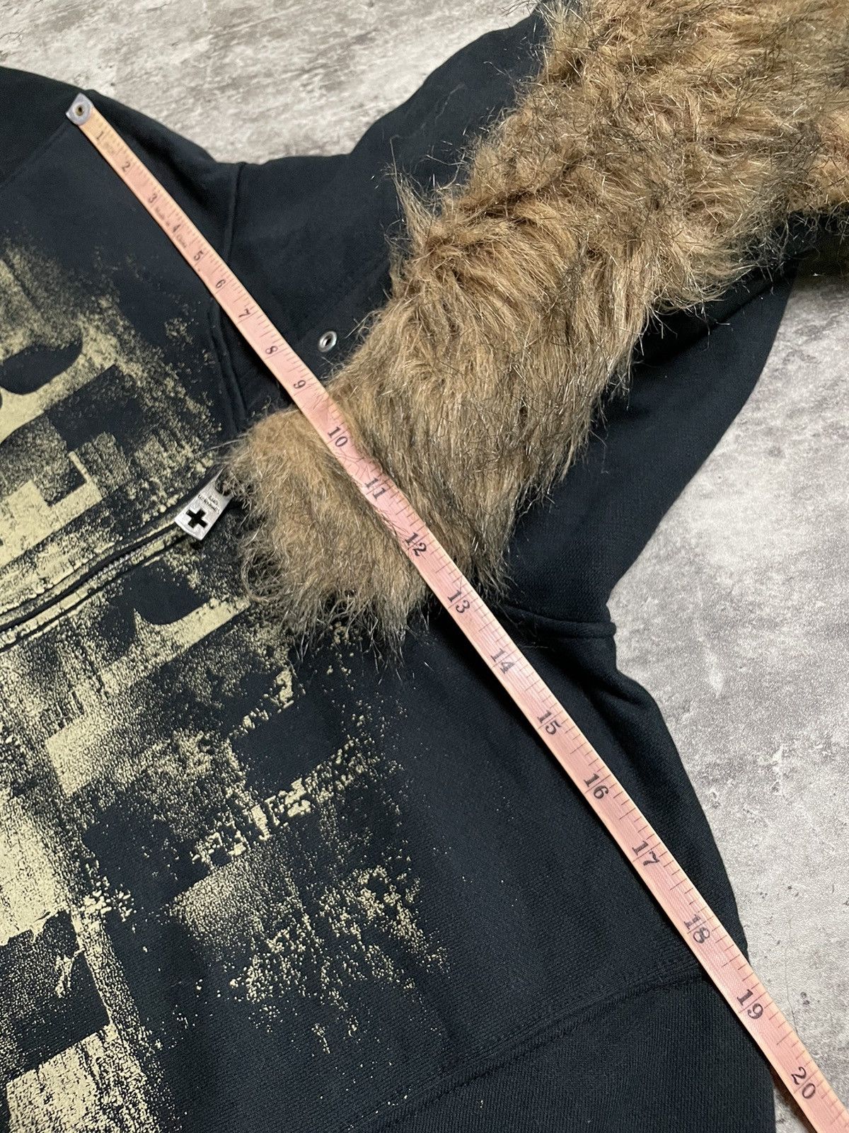 BERNINGS SHO 2000’s Bernings Sho Faux Fur Vkei Style Zip Hoodie Size US M / EU 48-50 / 2 - 11 Thumbnail