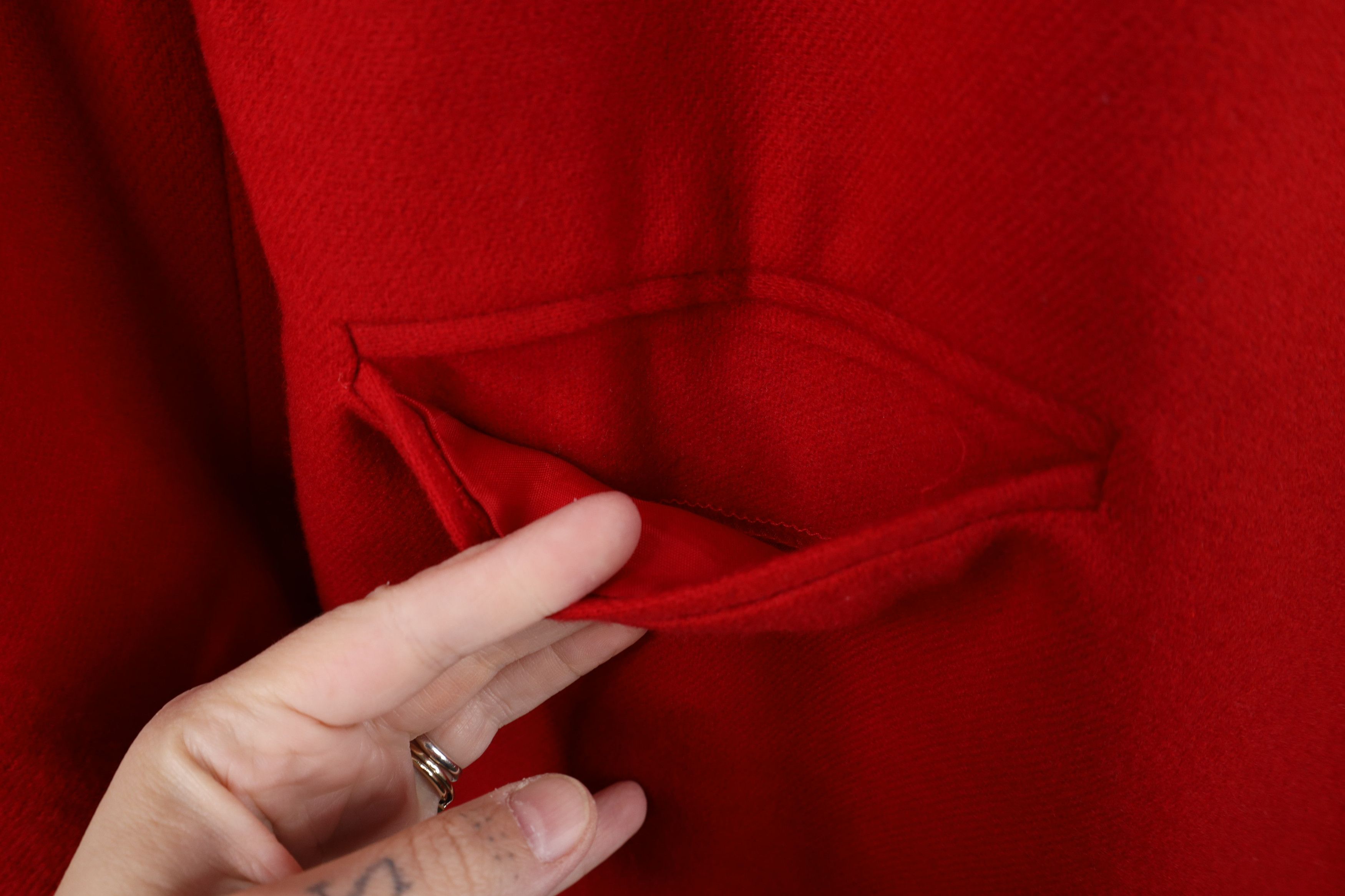 Vintage Vintage 90s Streetwear Button Blazer Suit Coat Jacket Red Size XXL / US 16-18 / IT 52-54 - 7 Thumbnail