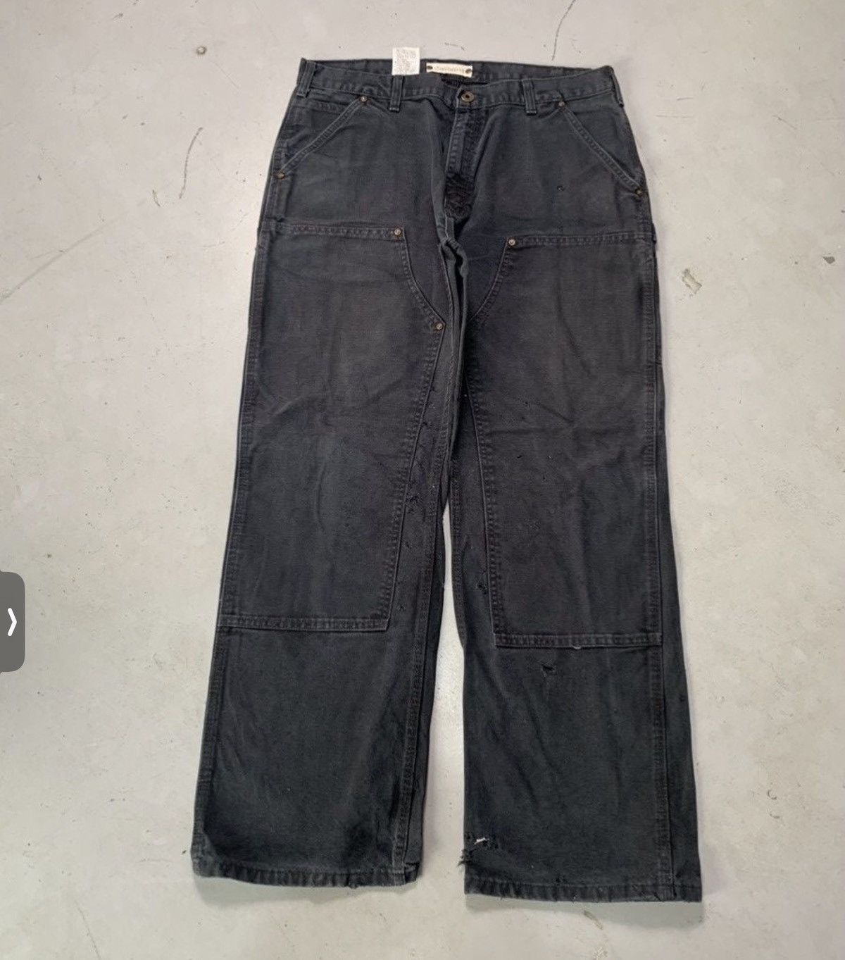 Carhartt Vintage carhartt b01 blk double knee denim Size US 36 / EU 52 - 1 Thumbnail