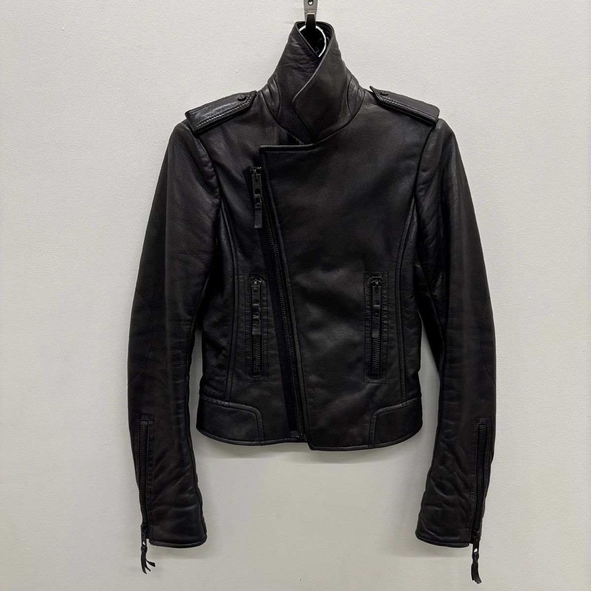 Balenciaga FW12 Balenciaga By Nicholas Ghesquiere Leather Moto Jacket Size XS / US 0-2 / IT 36-38 - 3 Thumbnail