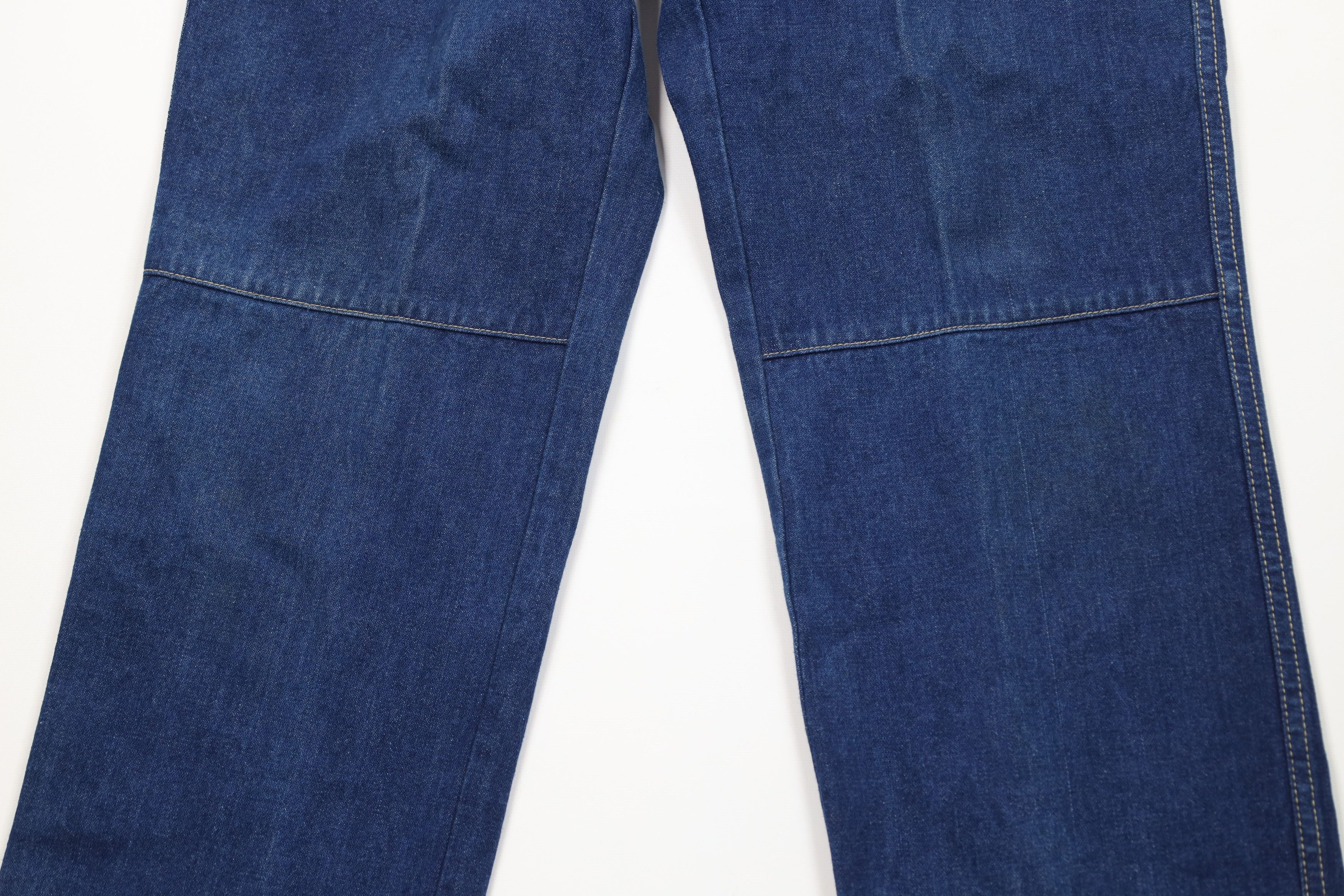 Vintage Vintage 70s Streetwear Utility Wide Leg Denim Jeans Blue Size US 34 / EU 50 - 3 Thumbnail