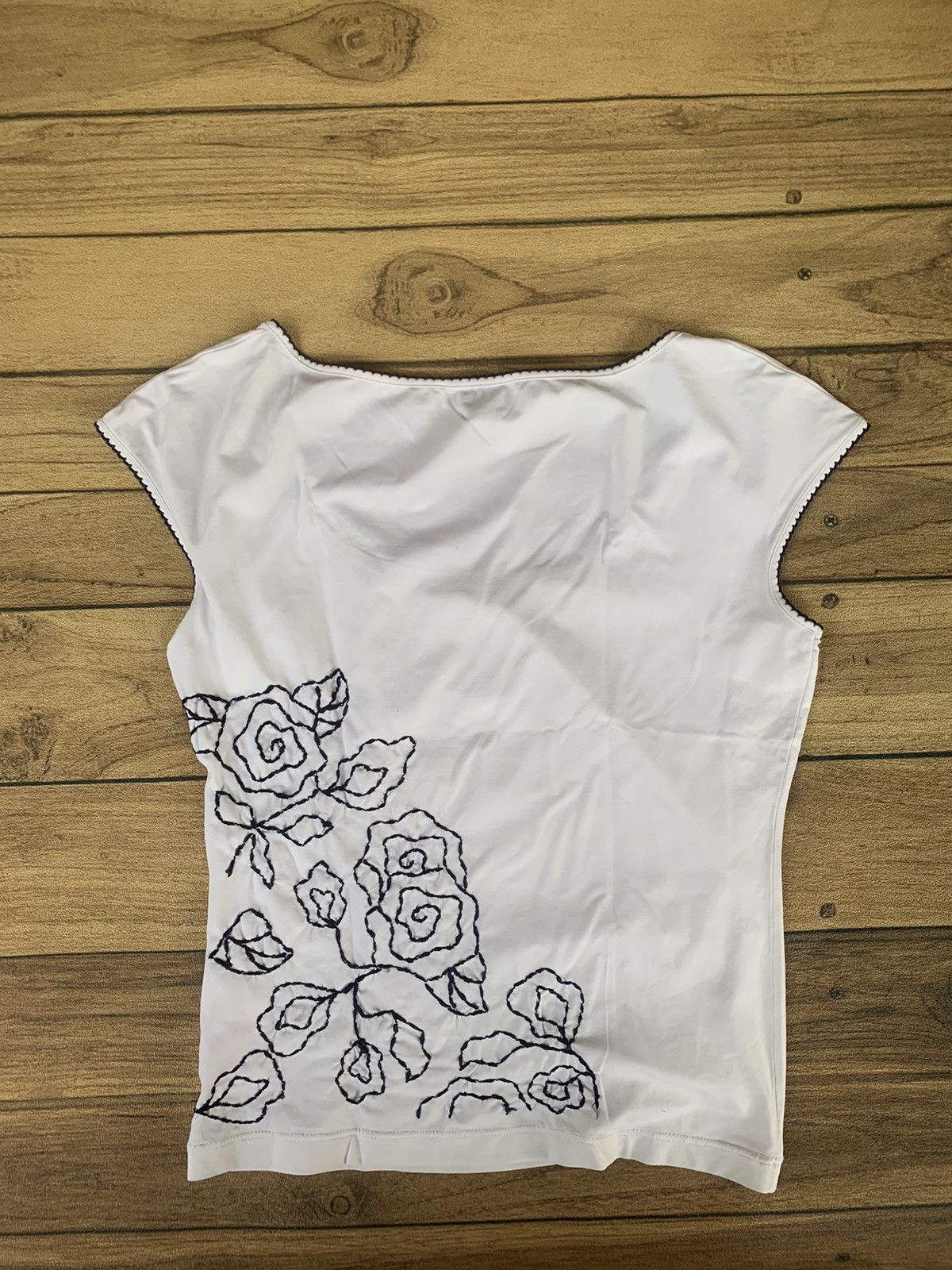 Anna Molinari Anna molinari embroidered tee Size S / US 4 / IT 40 - 3 Thumbnail