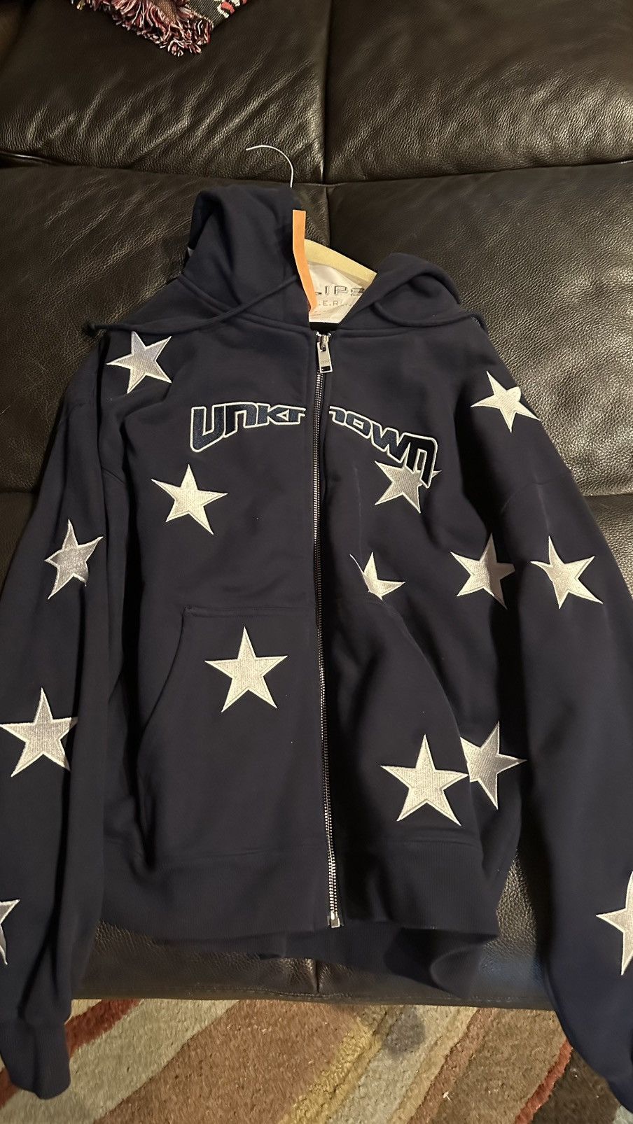 Unknown London Unknown London All Over Star Zip Hoodie Size US XS / EU 42 / 0 - 1 Thumbnail