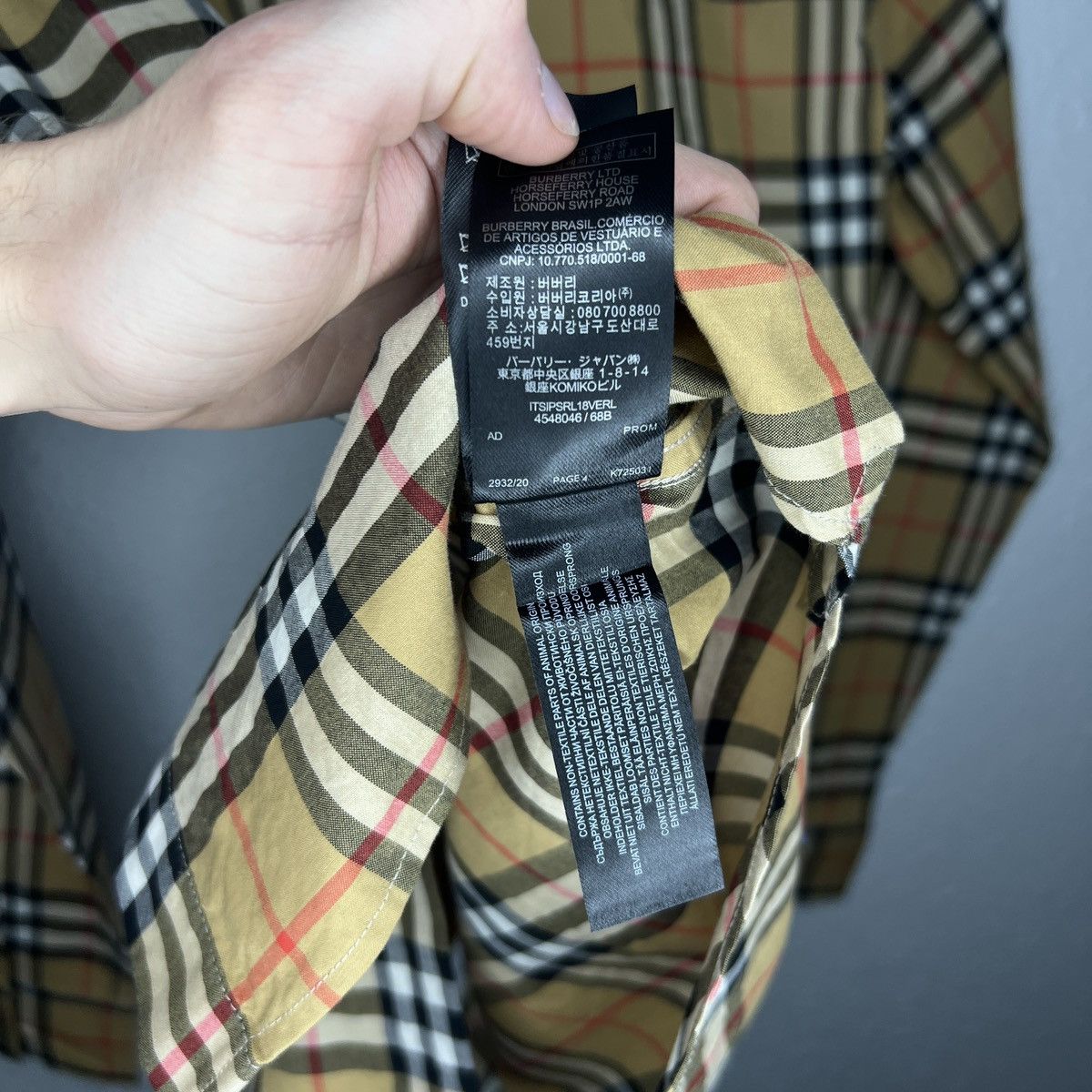 Burberry BURBERRY RAINBOW STRIPE SHIRT BUTTON UP ARCHIVE NOVA CHECK Grailed