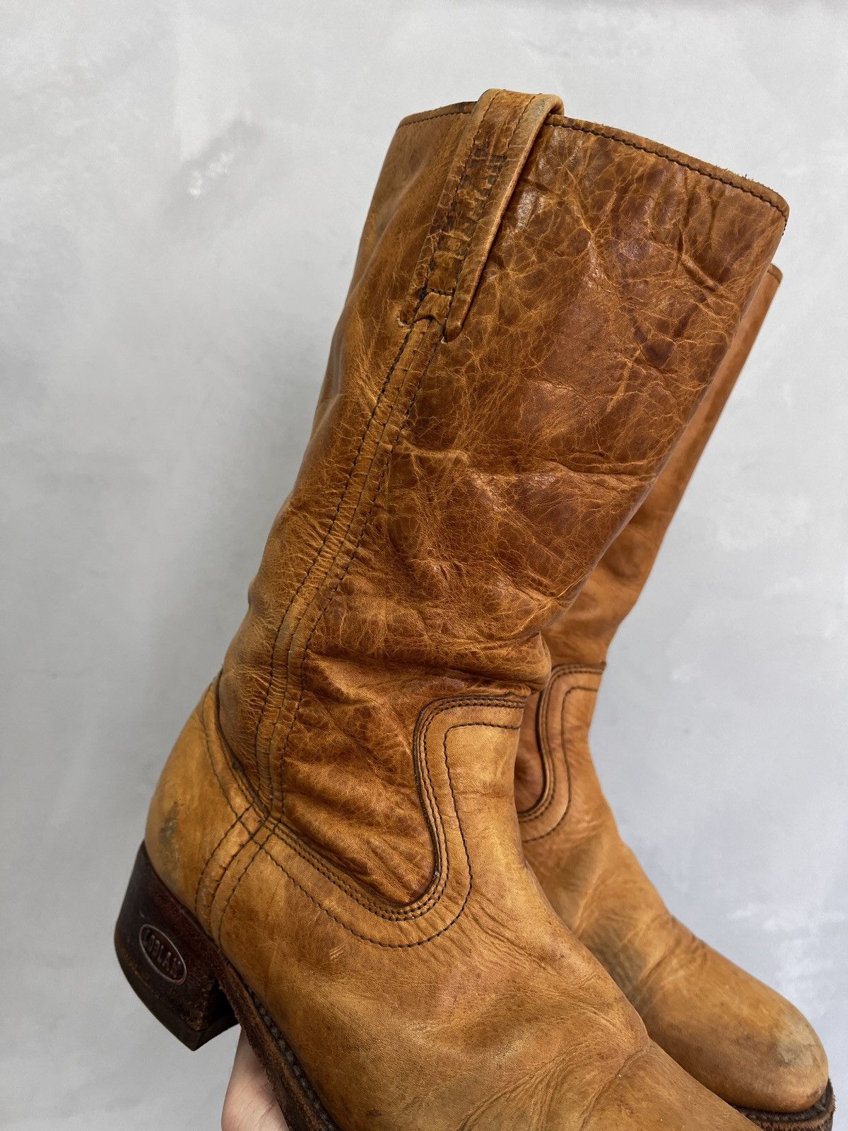 A.S.98 × Japanese Brand Western ankle moto 90s Boots Leather Style guidi Size US 9 / IT 39 - 3 Thumbnail