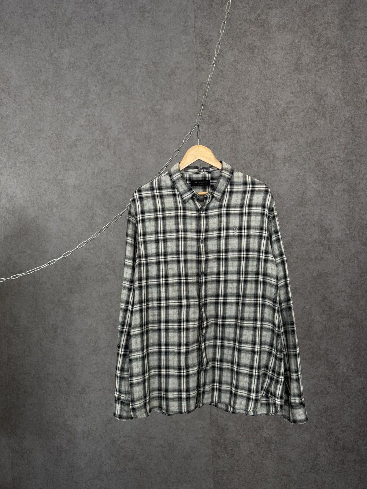 Allsaints Allsaints designer logo shirt Size US XL / EU 56 / 4 - 1 Thumbnail